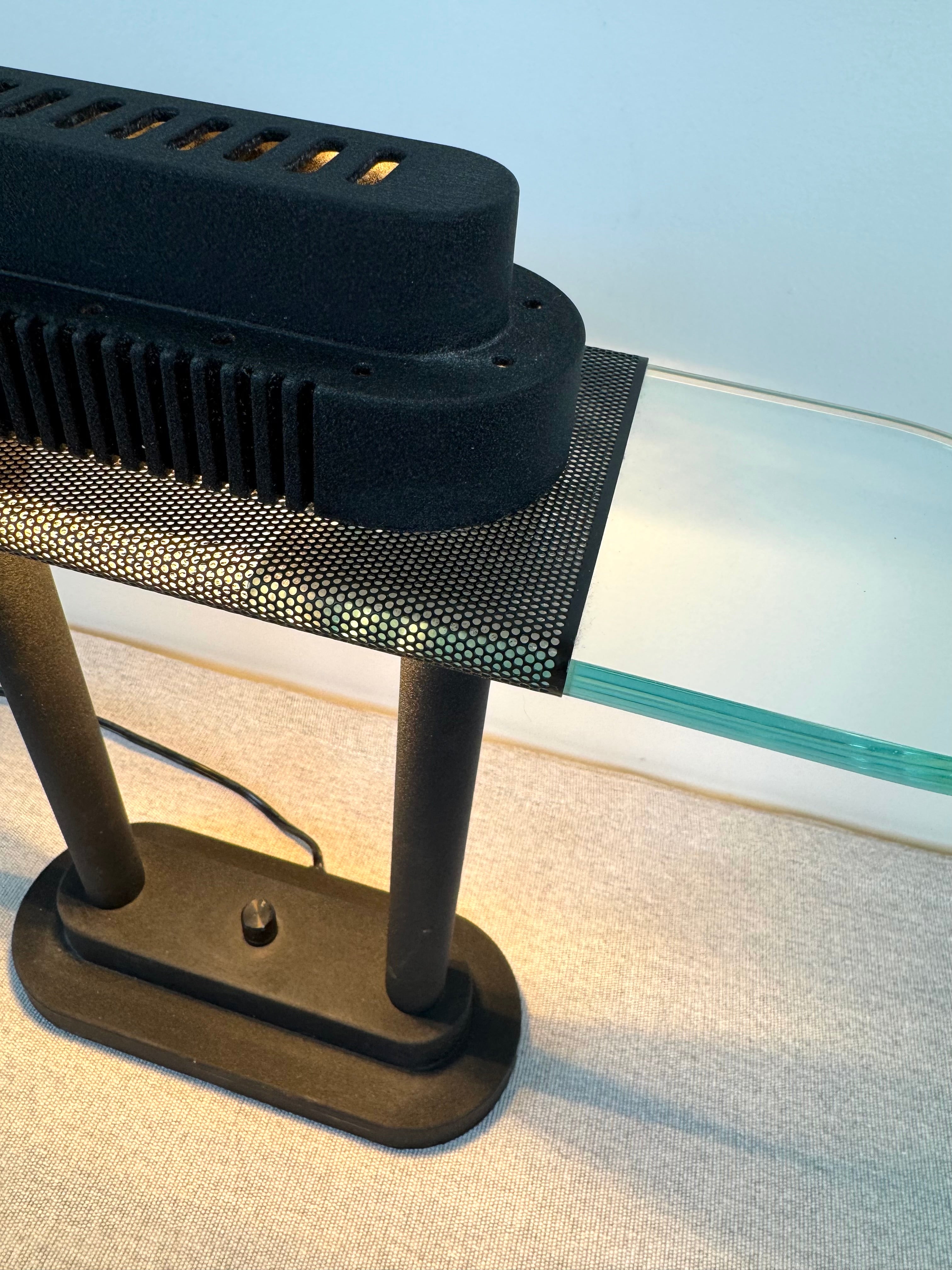 Vintage SONNEMAN Matte Black Desk Lamp