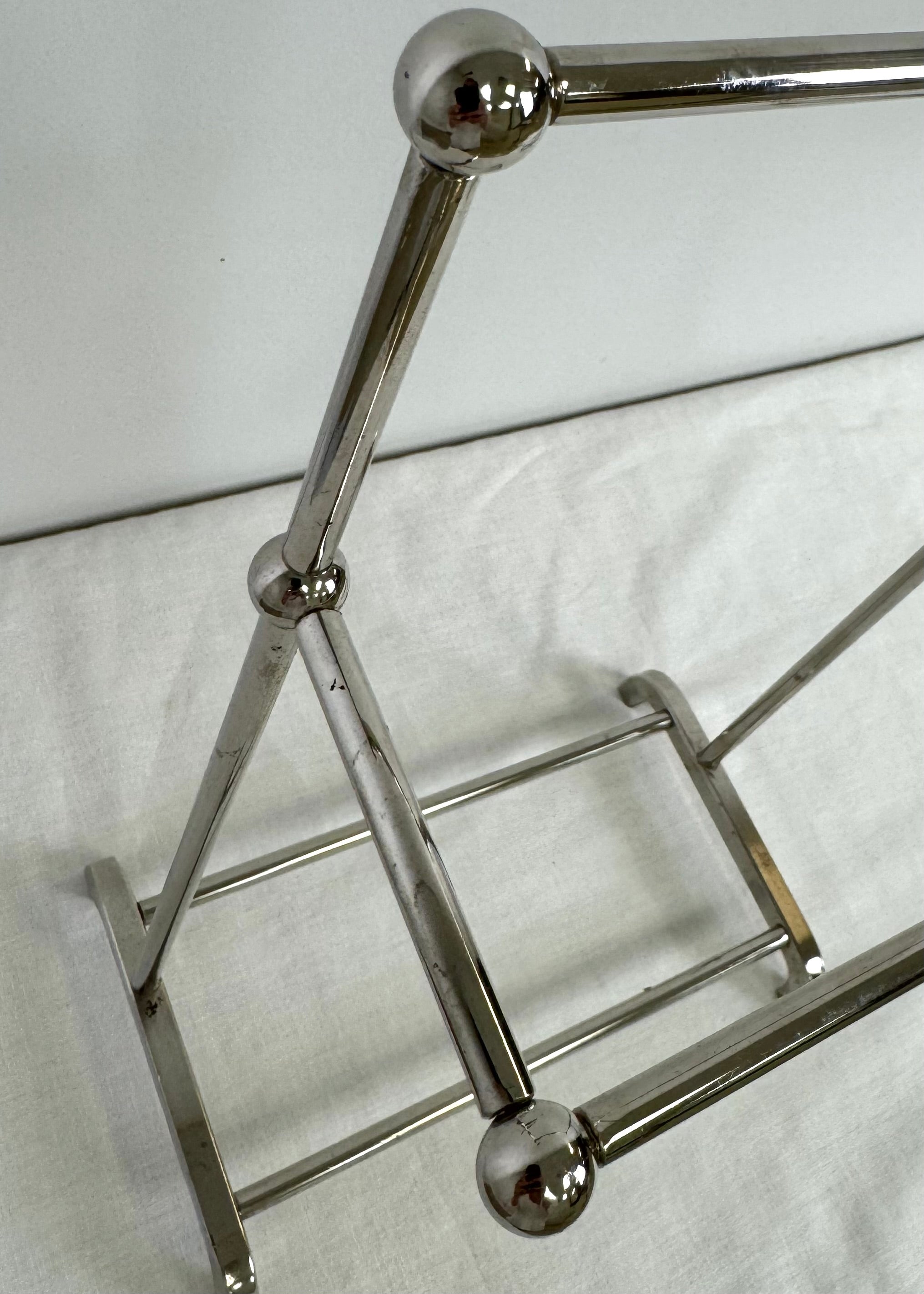 Polished Nickel Guest Towel Stand