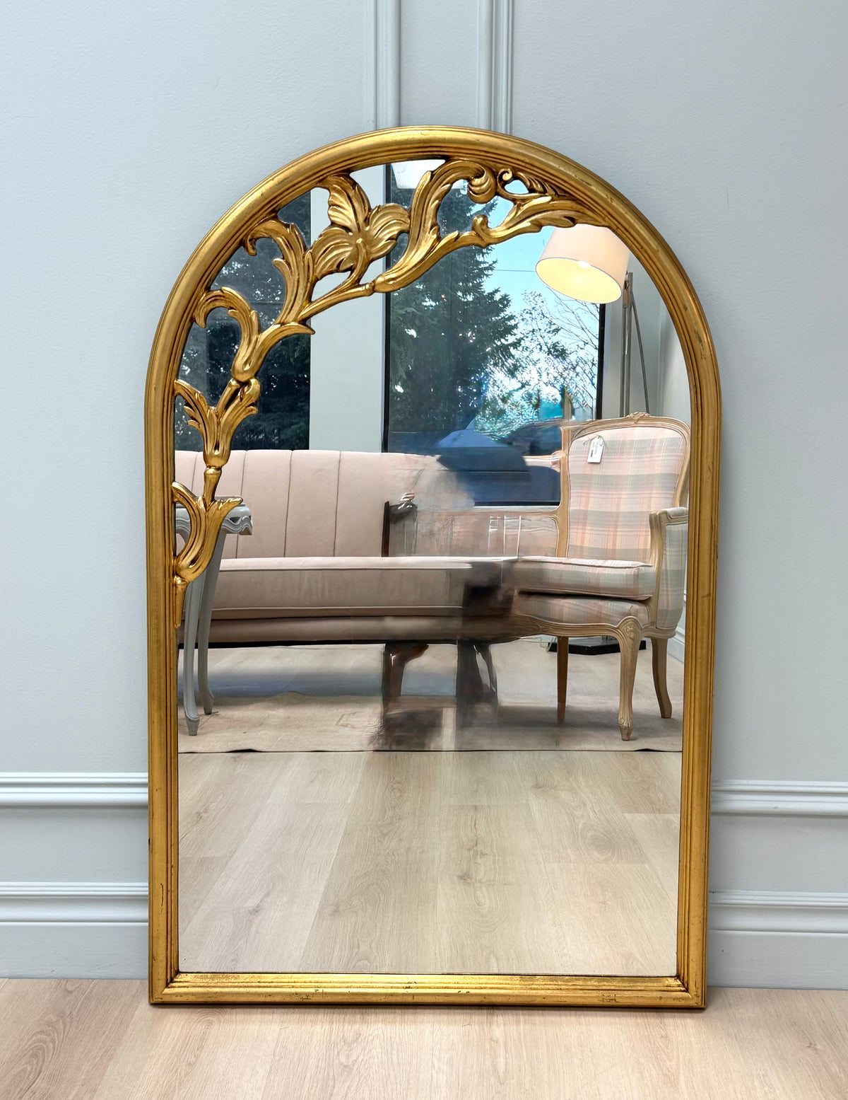 Art Deco Leaf Mirror
