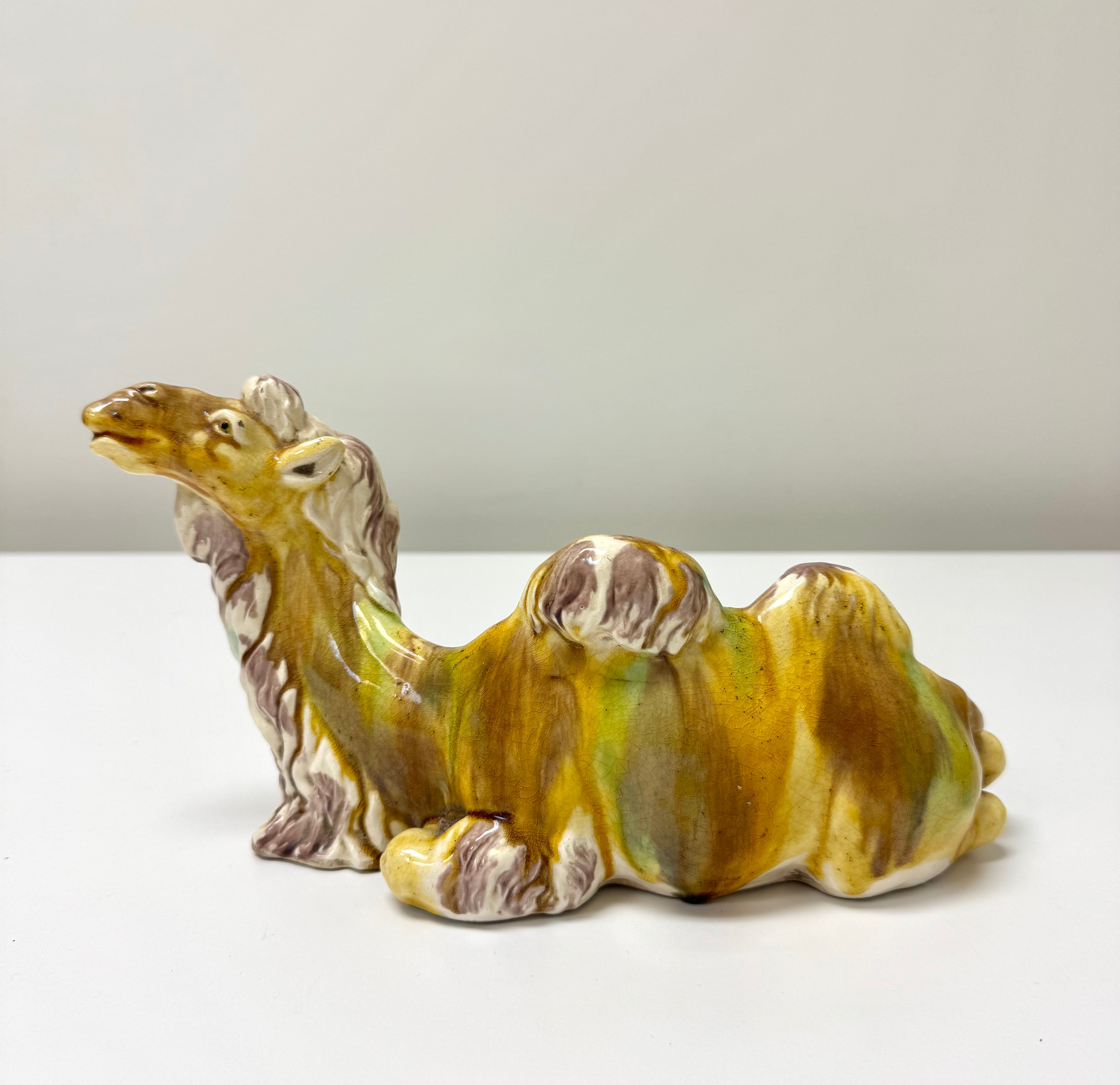 Sancai Glaze Ceramic Resting Camel
