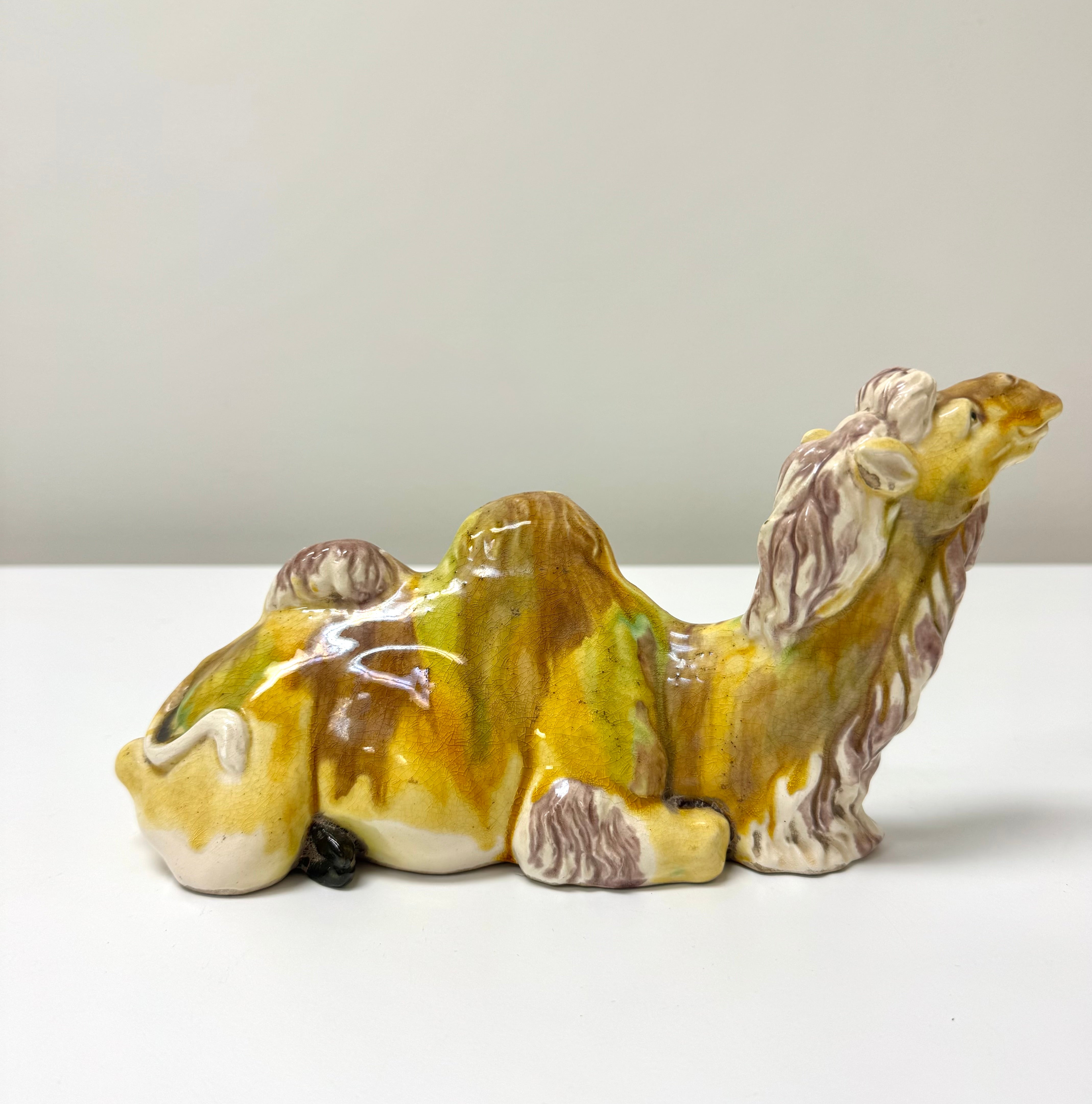 Sancai Glaze Ceramic Resting Camel
