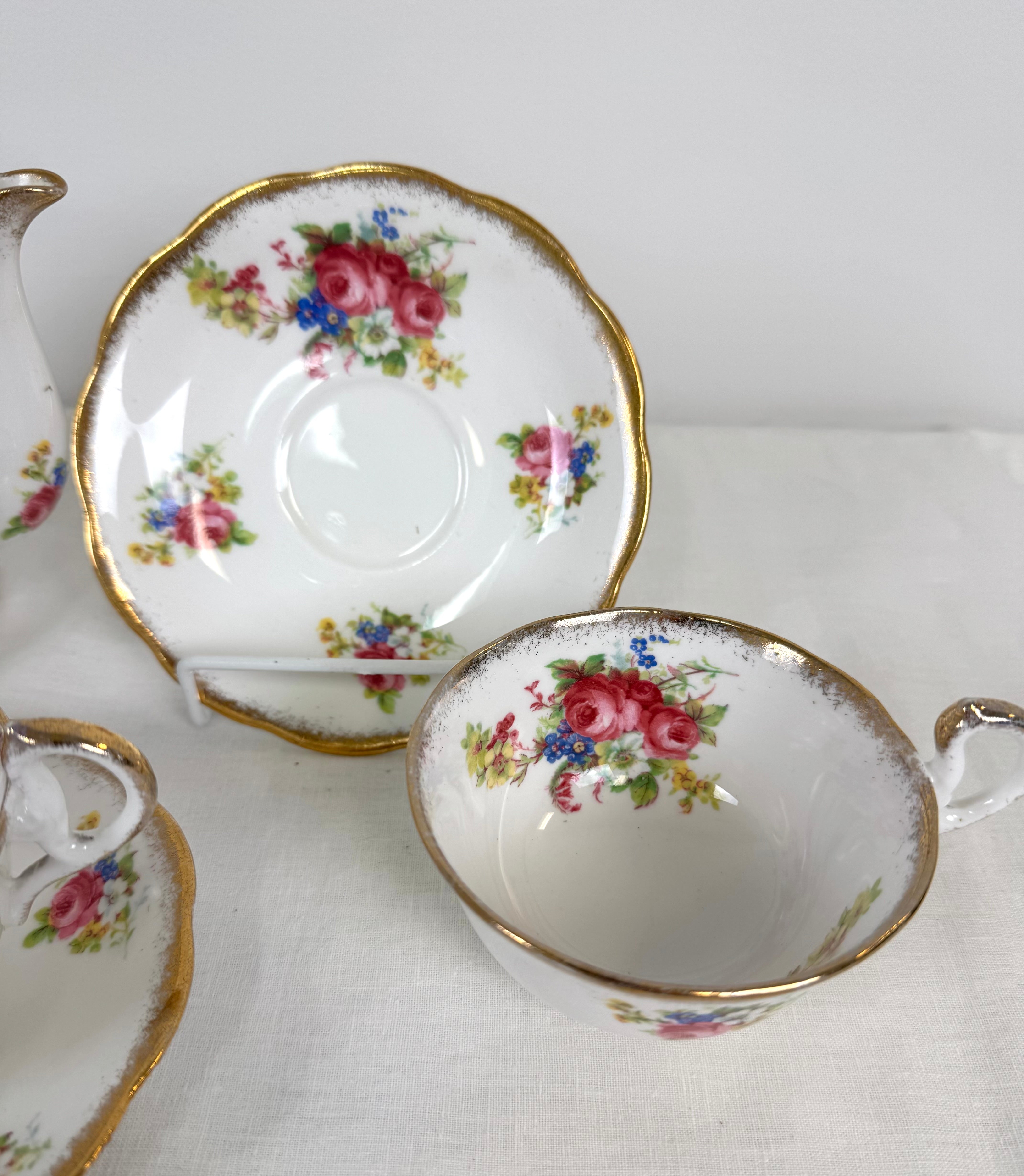 ROYAL STANDARD 'Rose Bouquet' Tea Set