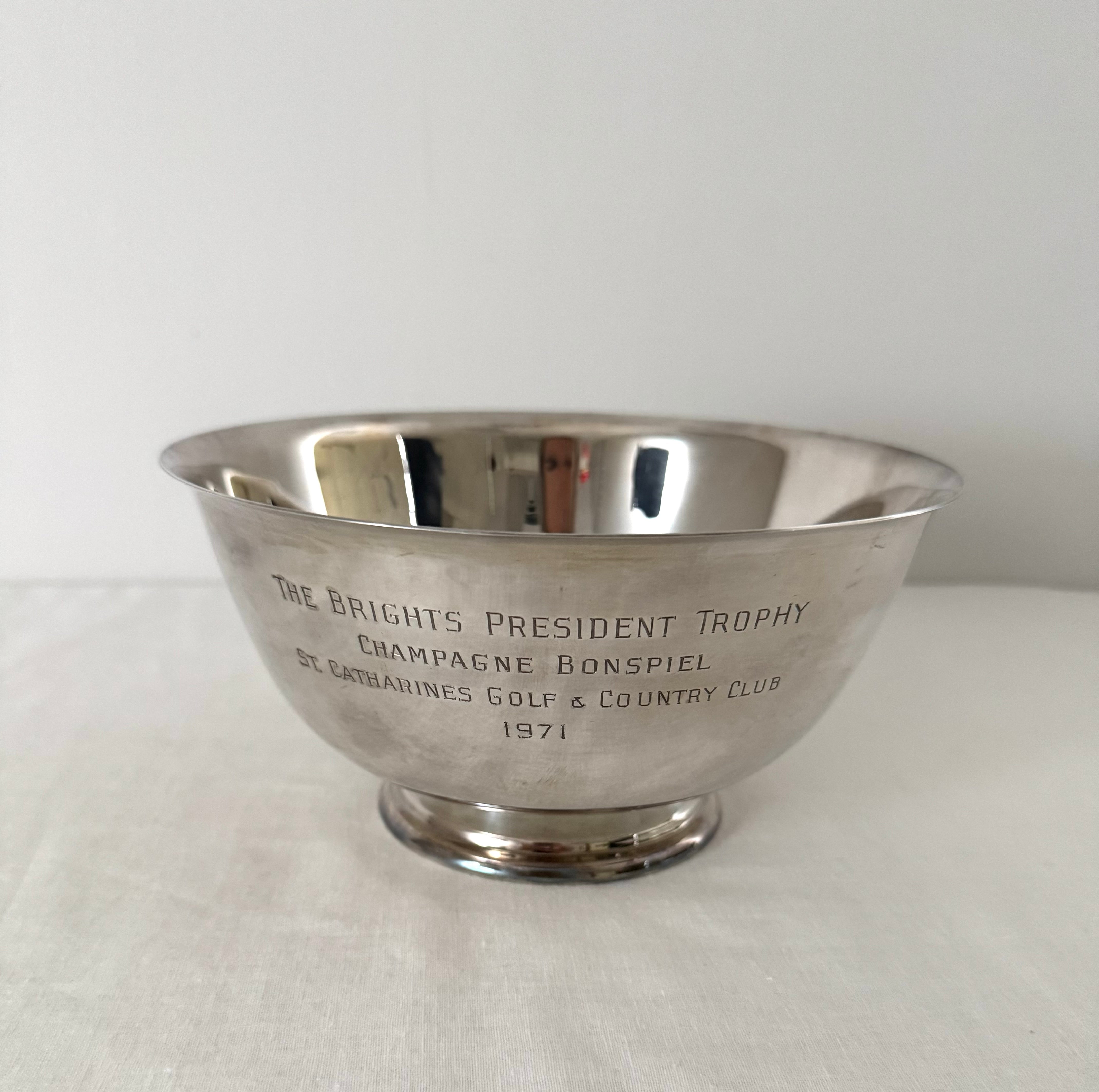 Vintage Silverplate 8" Trophy Bowl