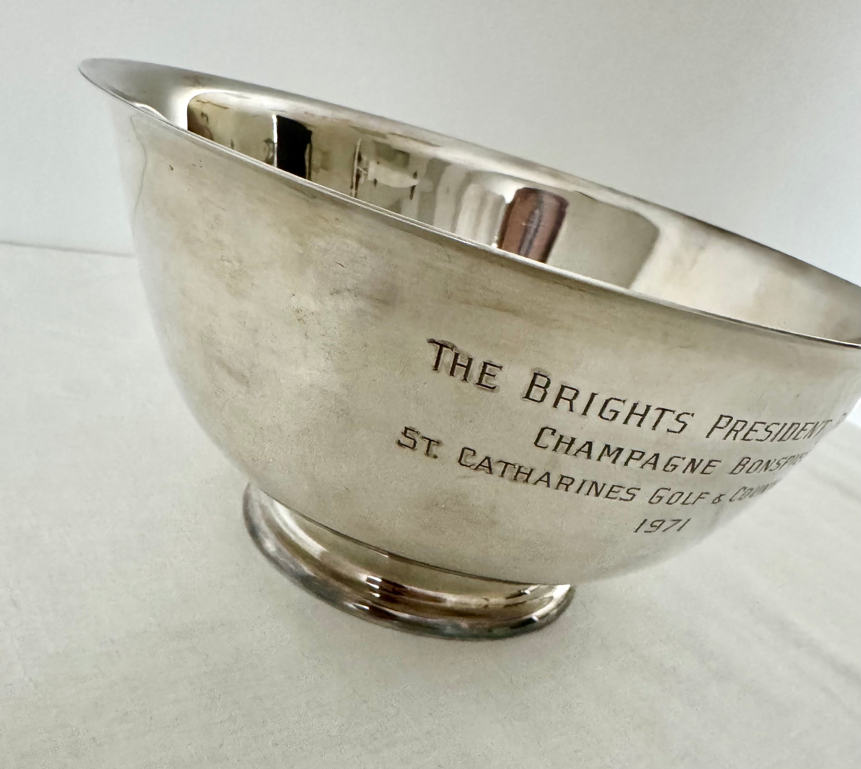 Vintage Silverplate 8" Trophy Bowl