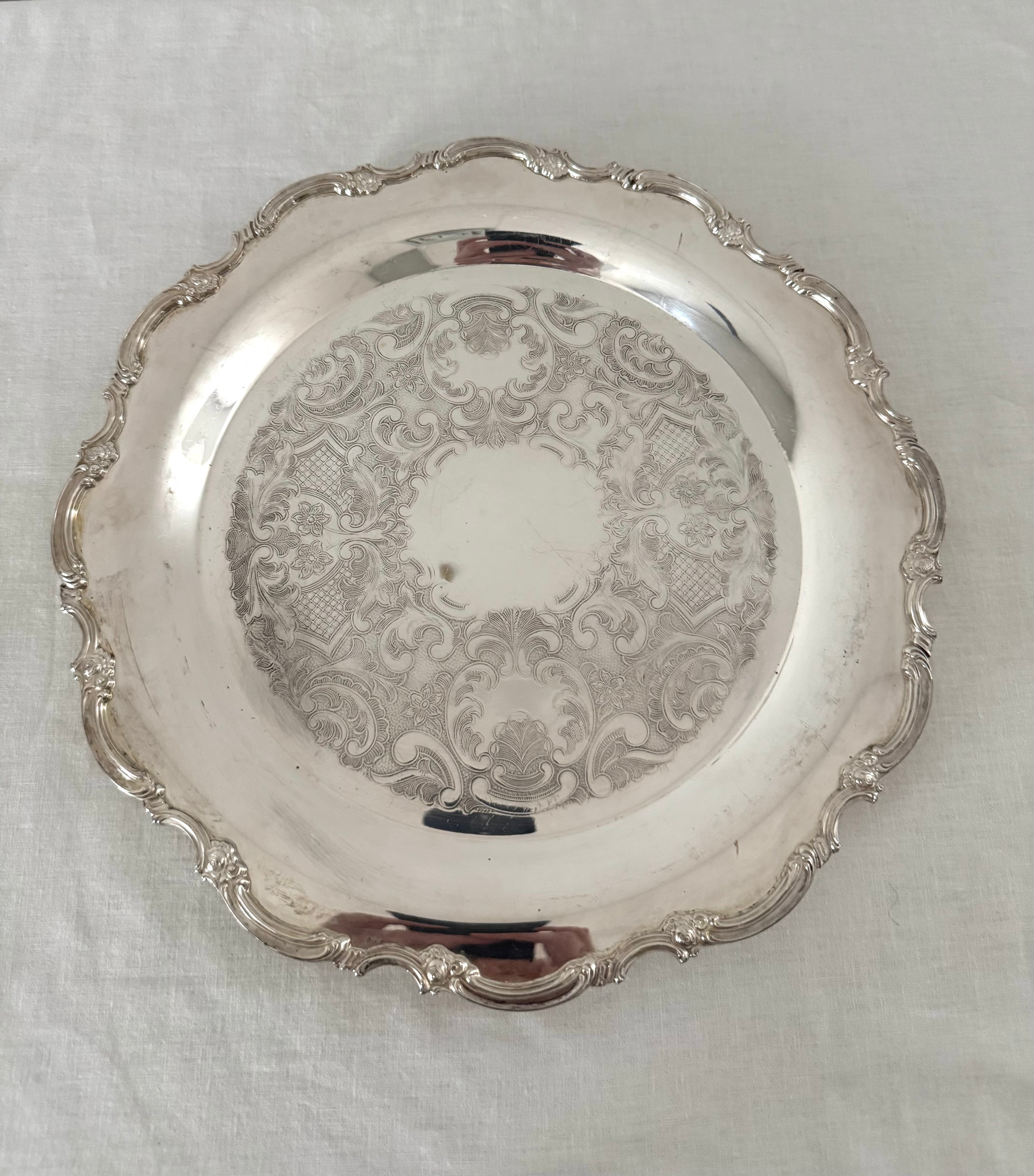 Vintage Silverplate 13" Tray