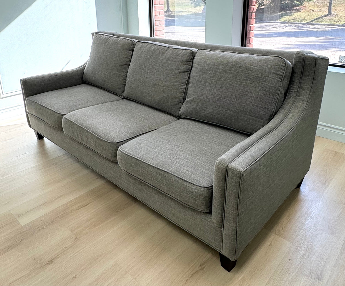 Pewter Linen-weave 86" Sofa