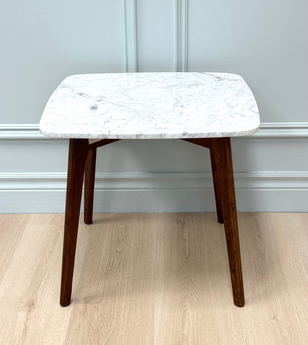 ARTICLE Walnut & Marble Side Table