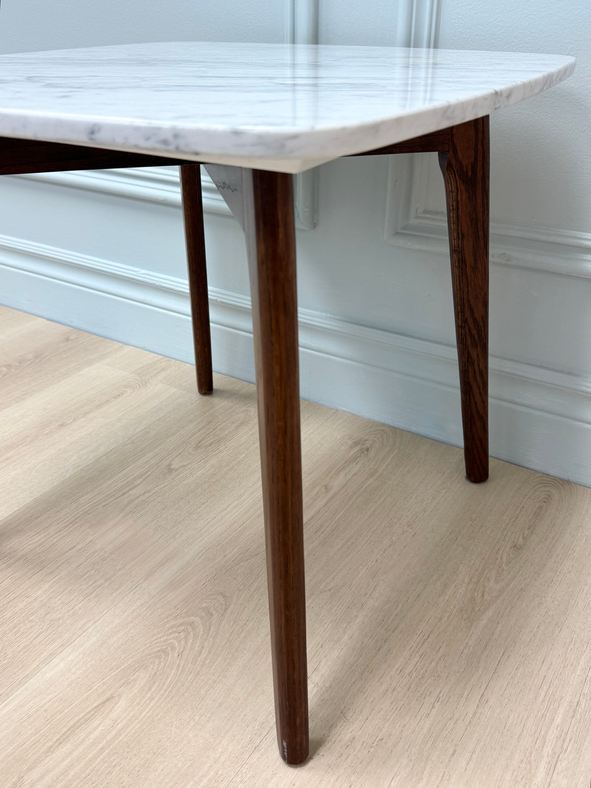 ARTICLE Walnut & Marble Side Table