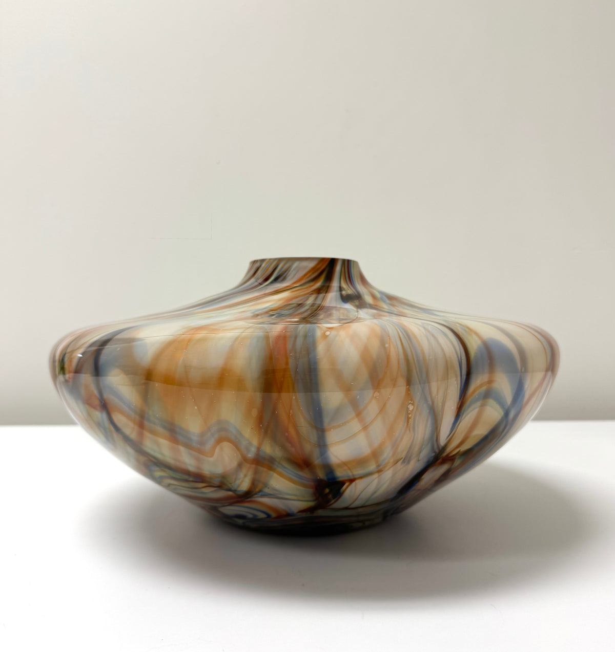 Swirl Art Glass Vase