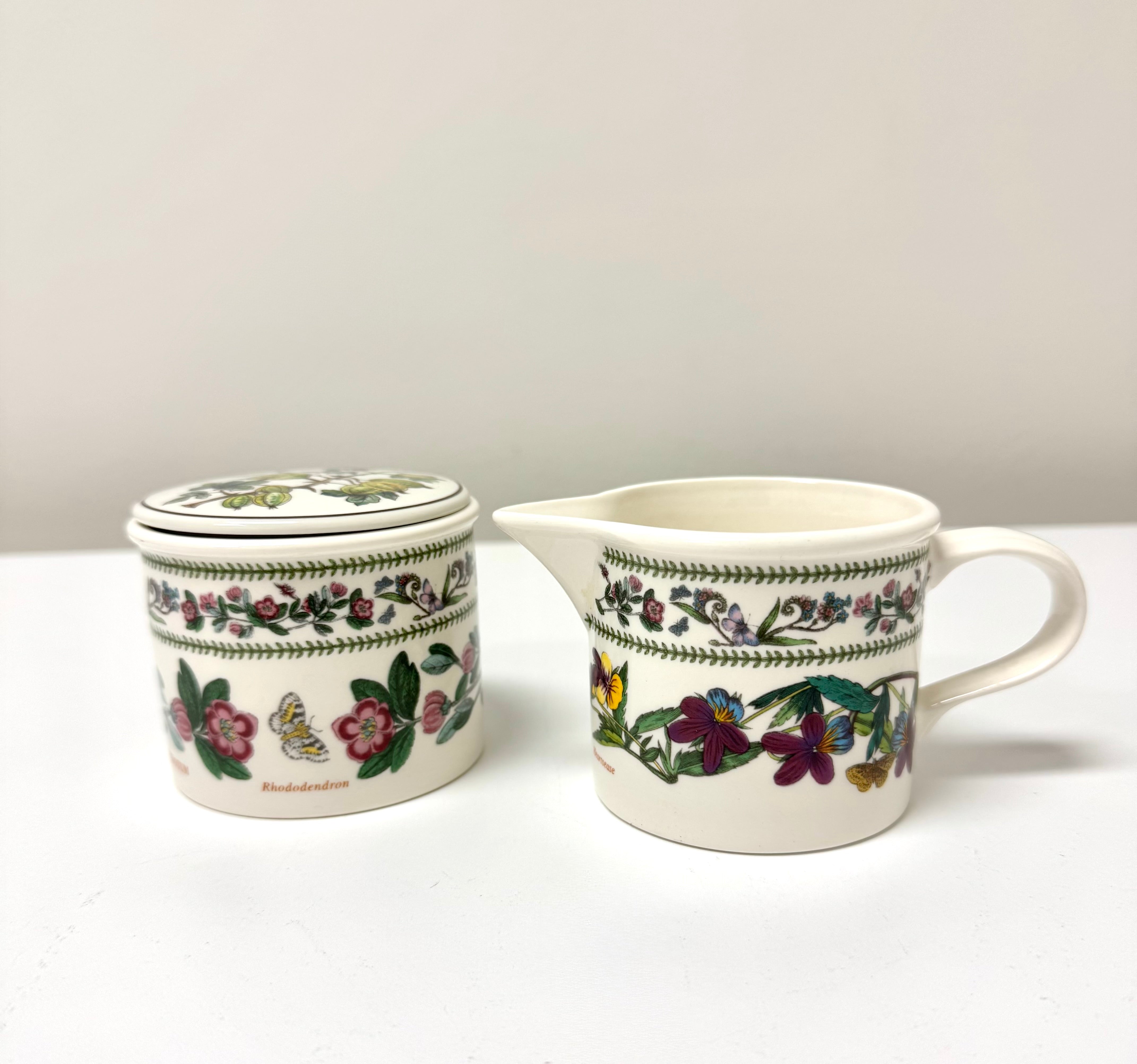 PORTMEIRION 'Botanic Garden' Cream & Sugar