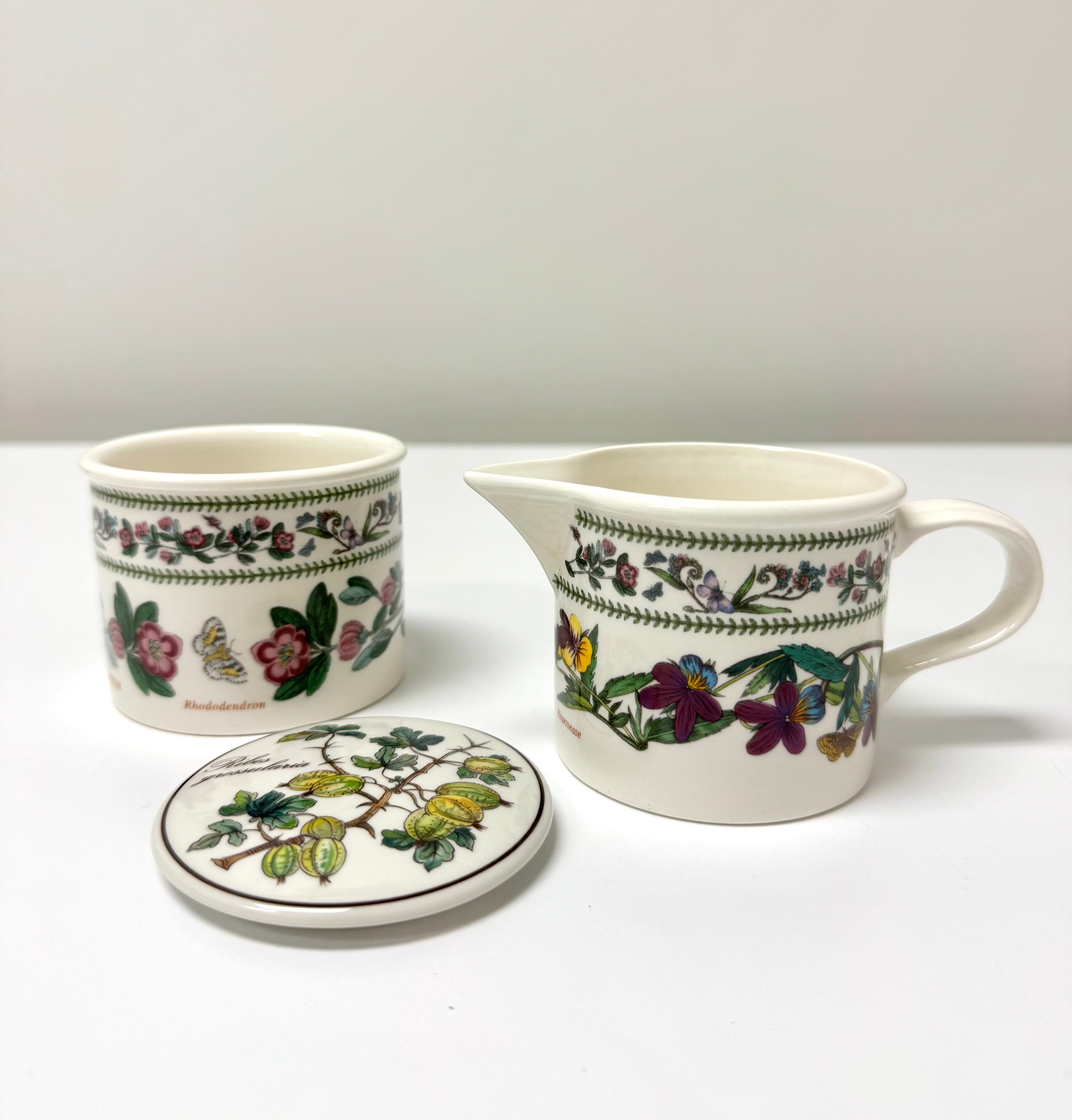 PORTMEIRION 'Botanic Garden' Cream & Sugar