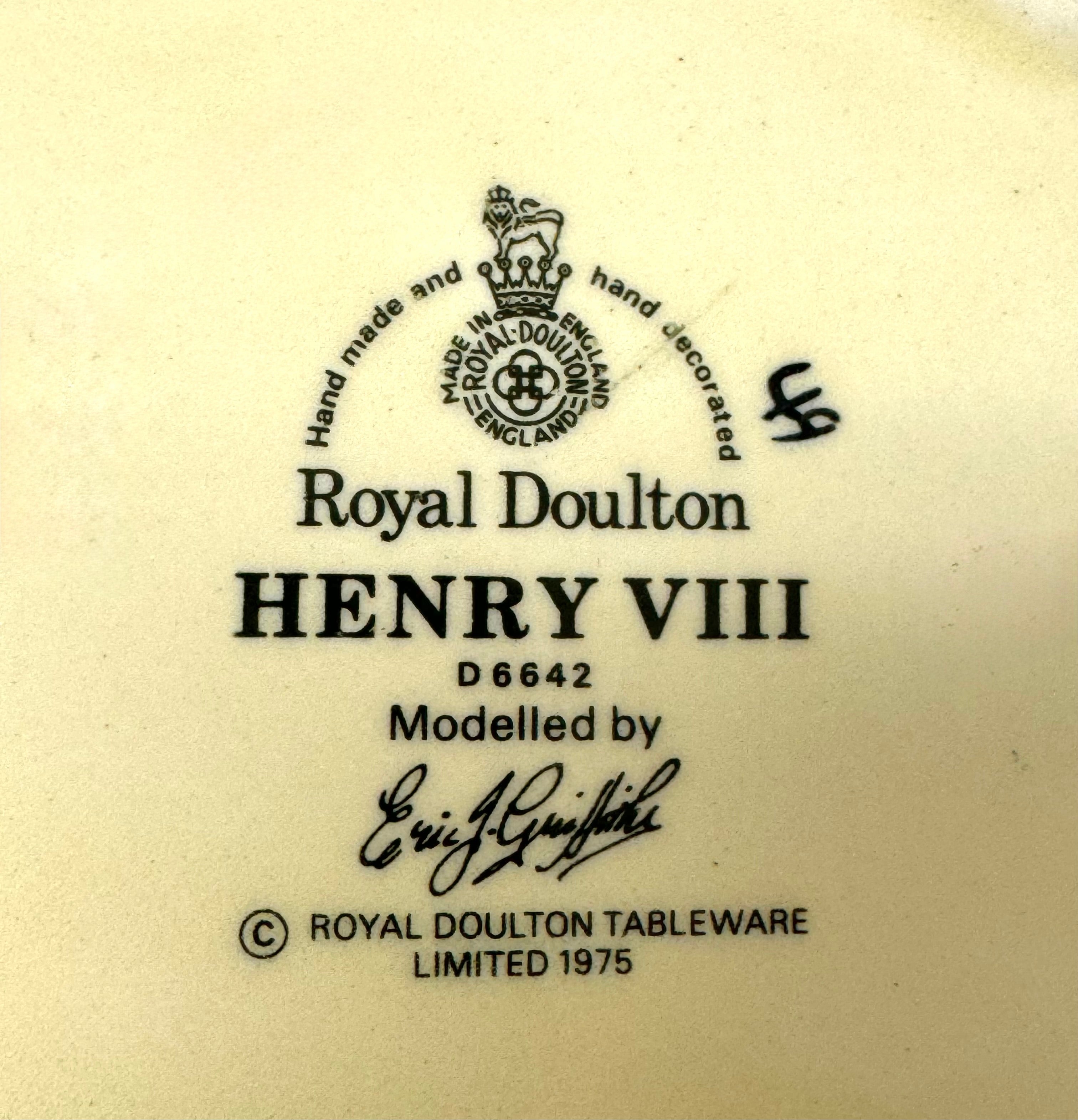 Vintage ROYAL DOULTON 'Henry VIII' Jug