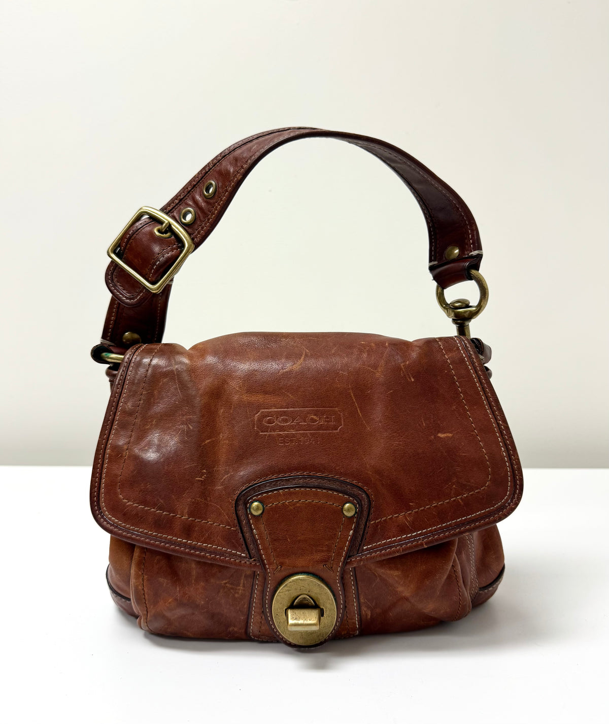 Vintage COACH 'Ali' Flap Hobo Bag