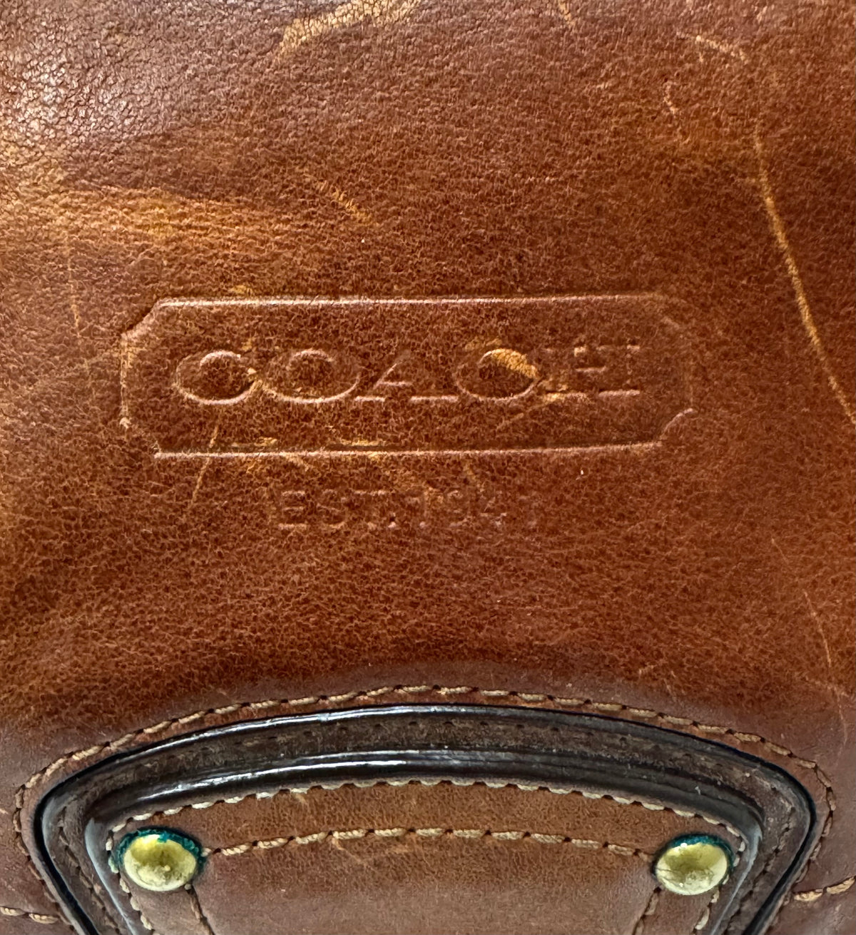Vintage COACH 'Ali' Flap Hobo Bag