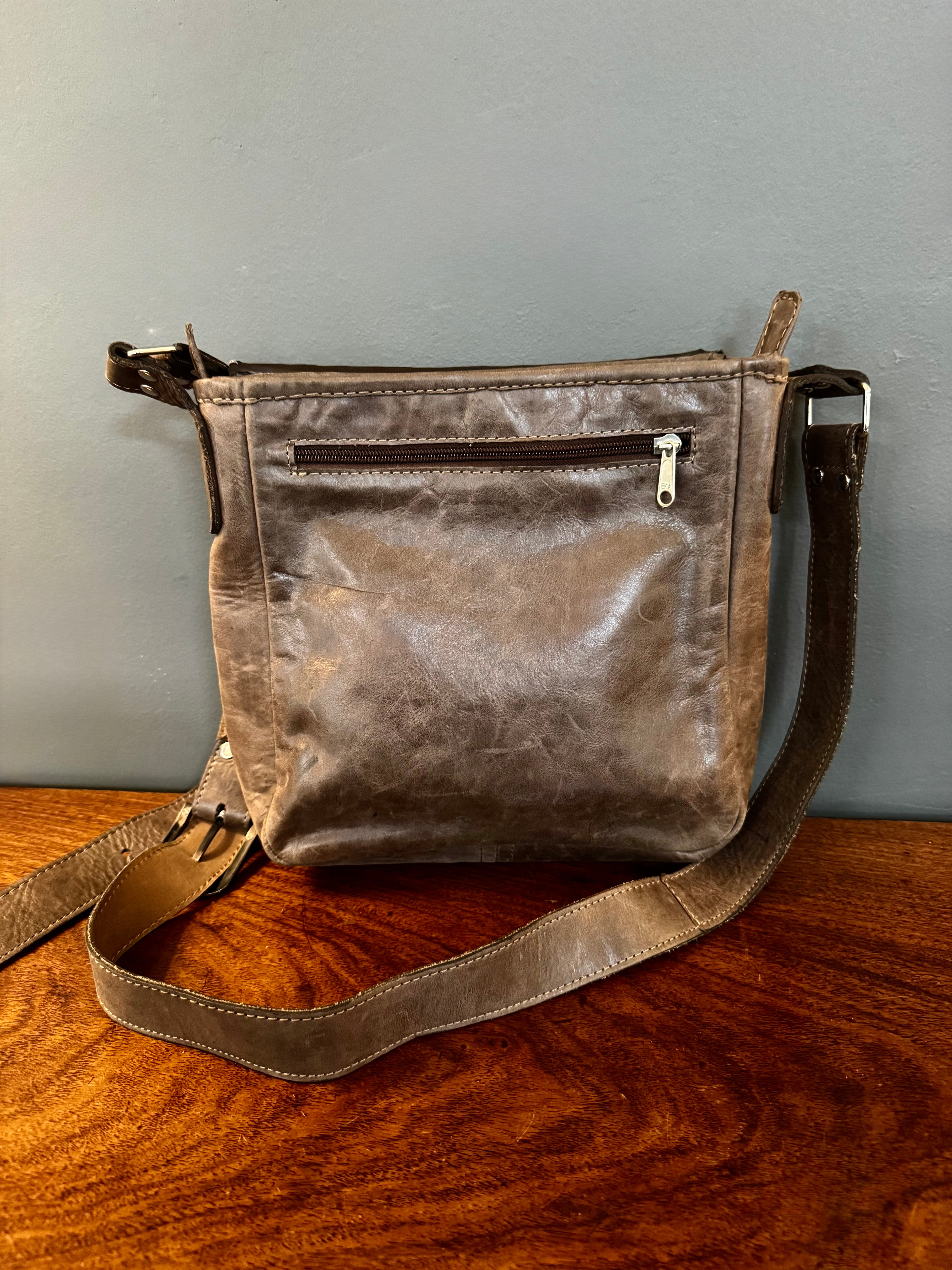 Artisan Hand-painted Colombian Leather Crossbody