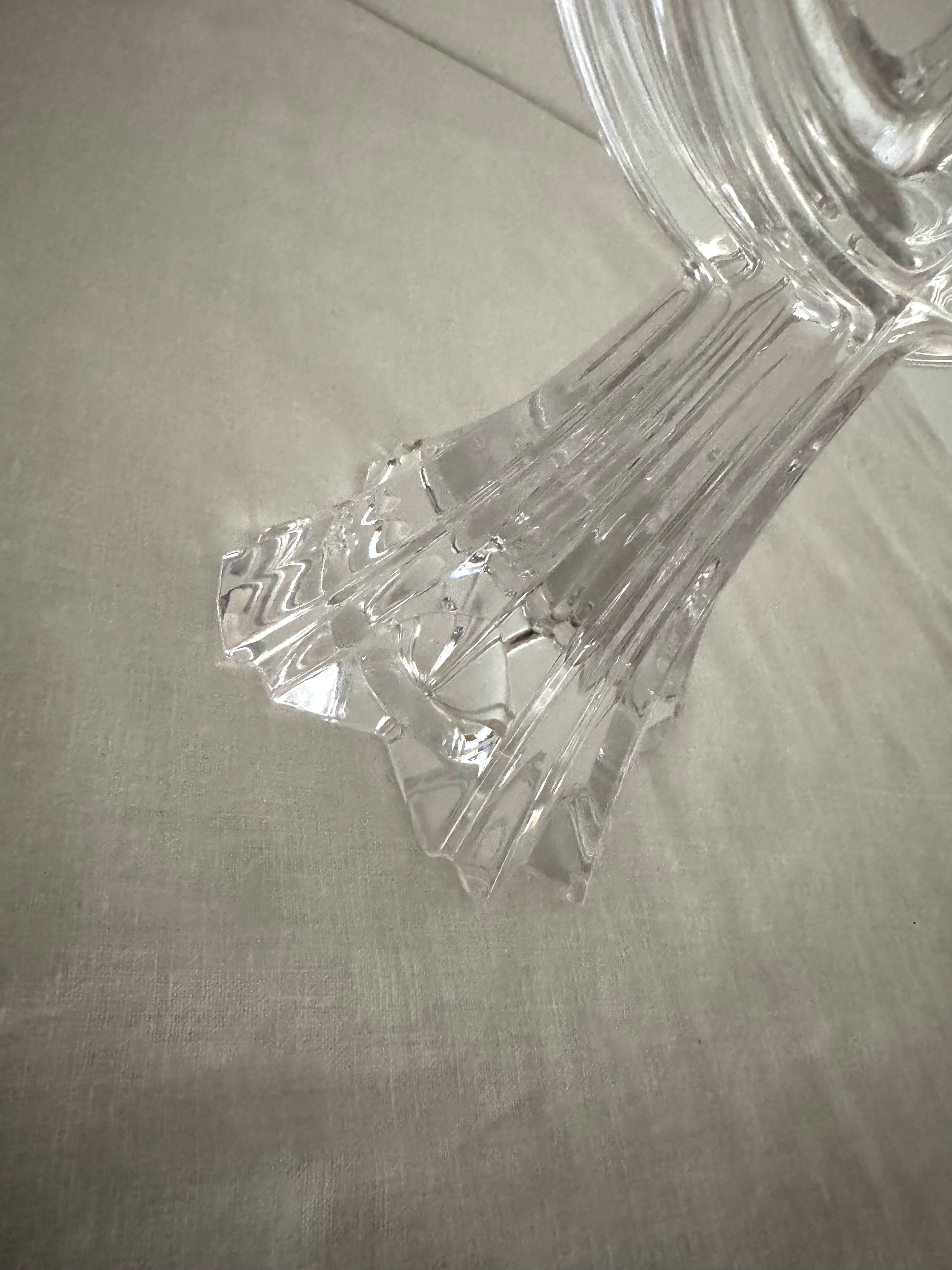 MIKASA 'Harlow' Three-arm Crystal Candle Holder