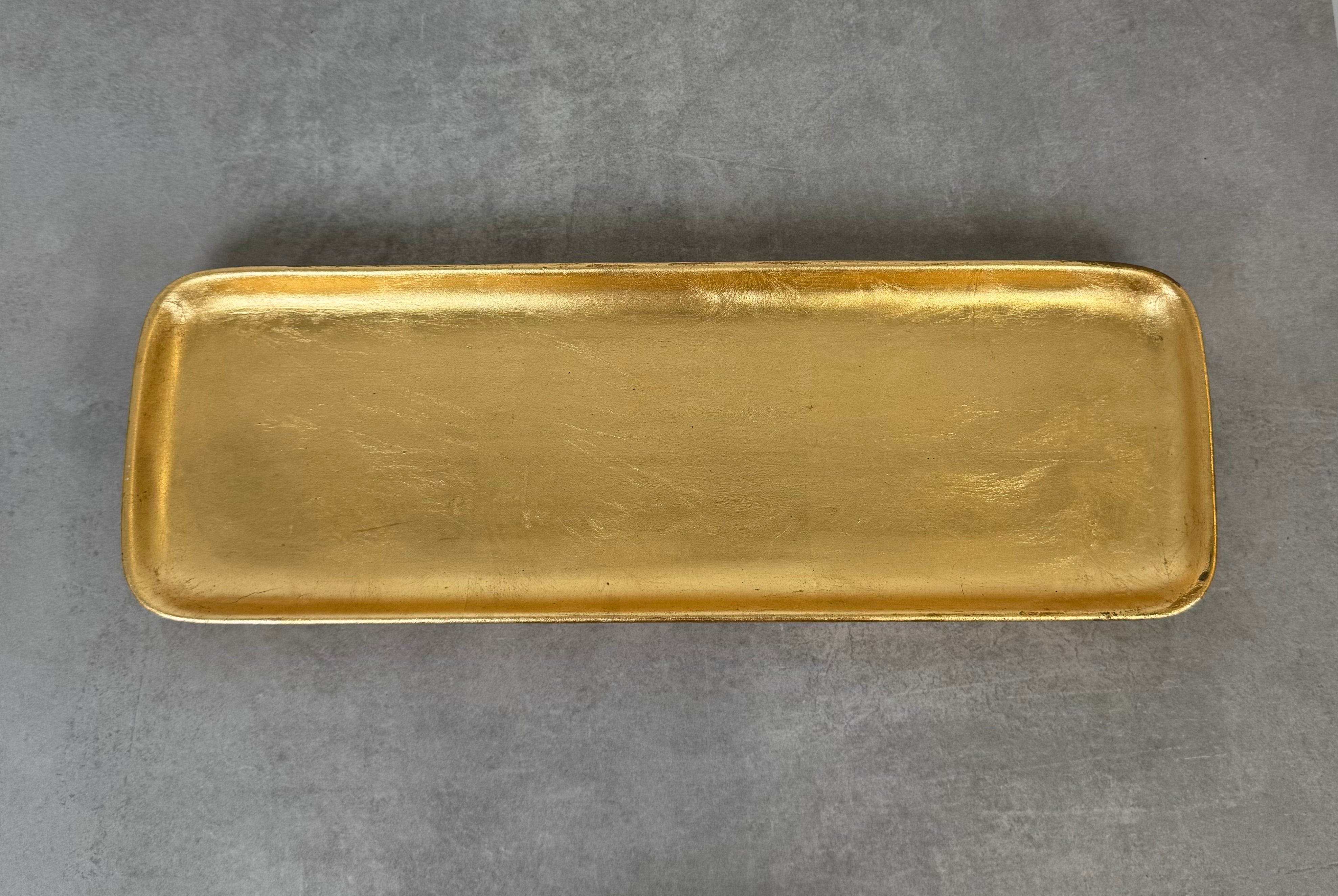 Gold Leaf Ceramic Tray
