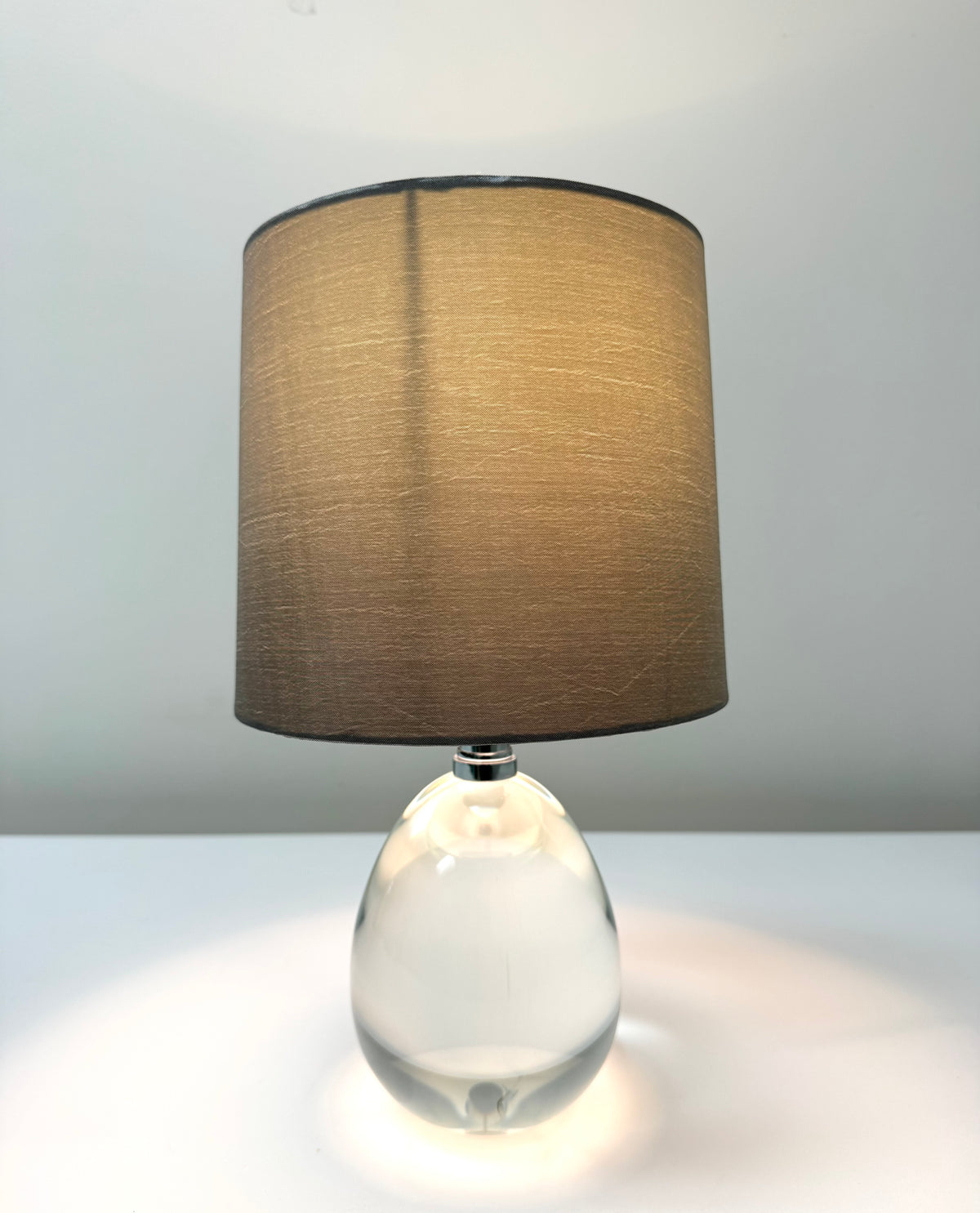 Glass Teardrop Bedside Lamp