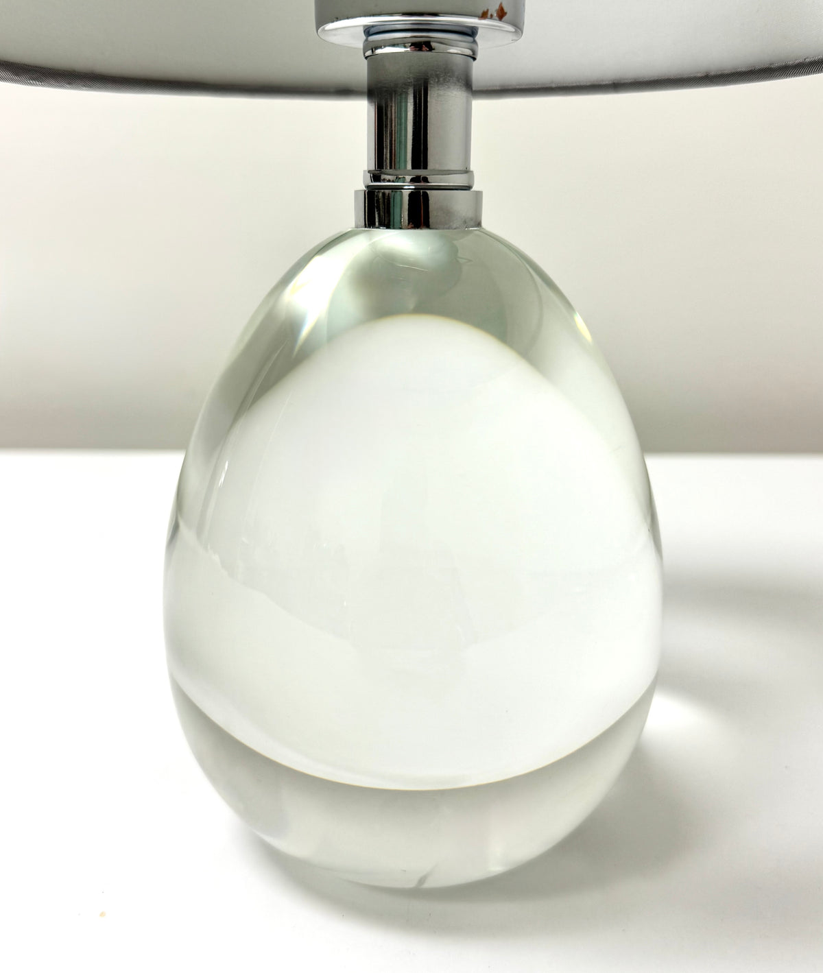 Glass Teardrop Bedside Lamp