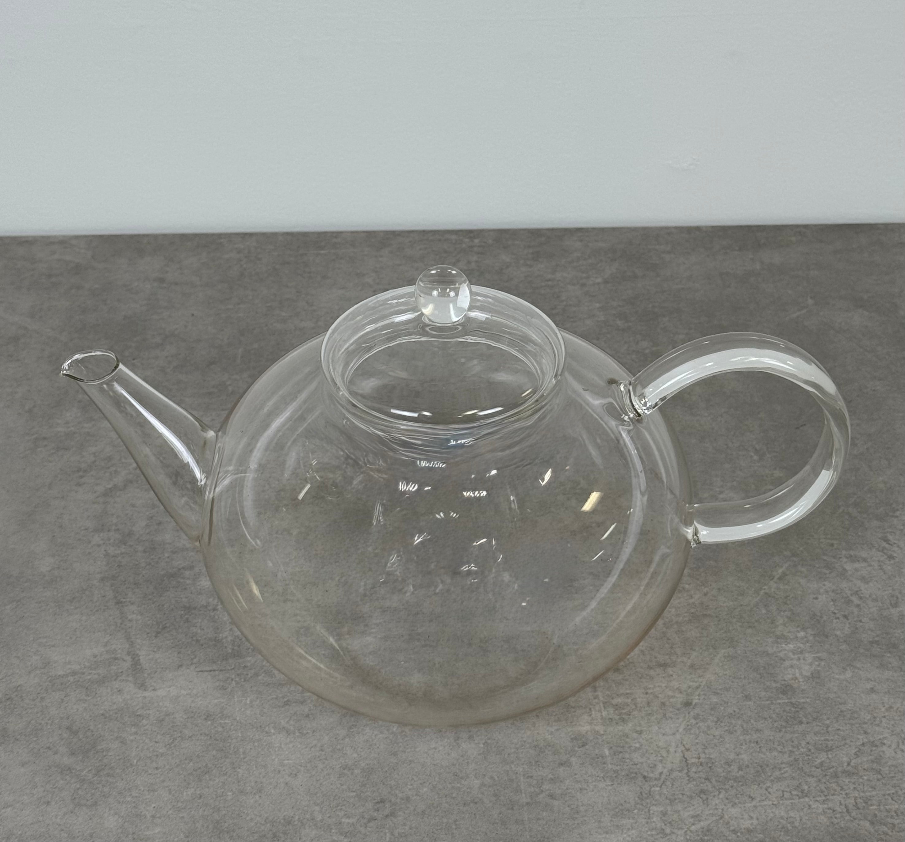 Vintage JENAER Glass Tea Pot with Lid