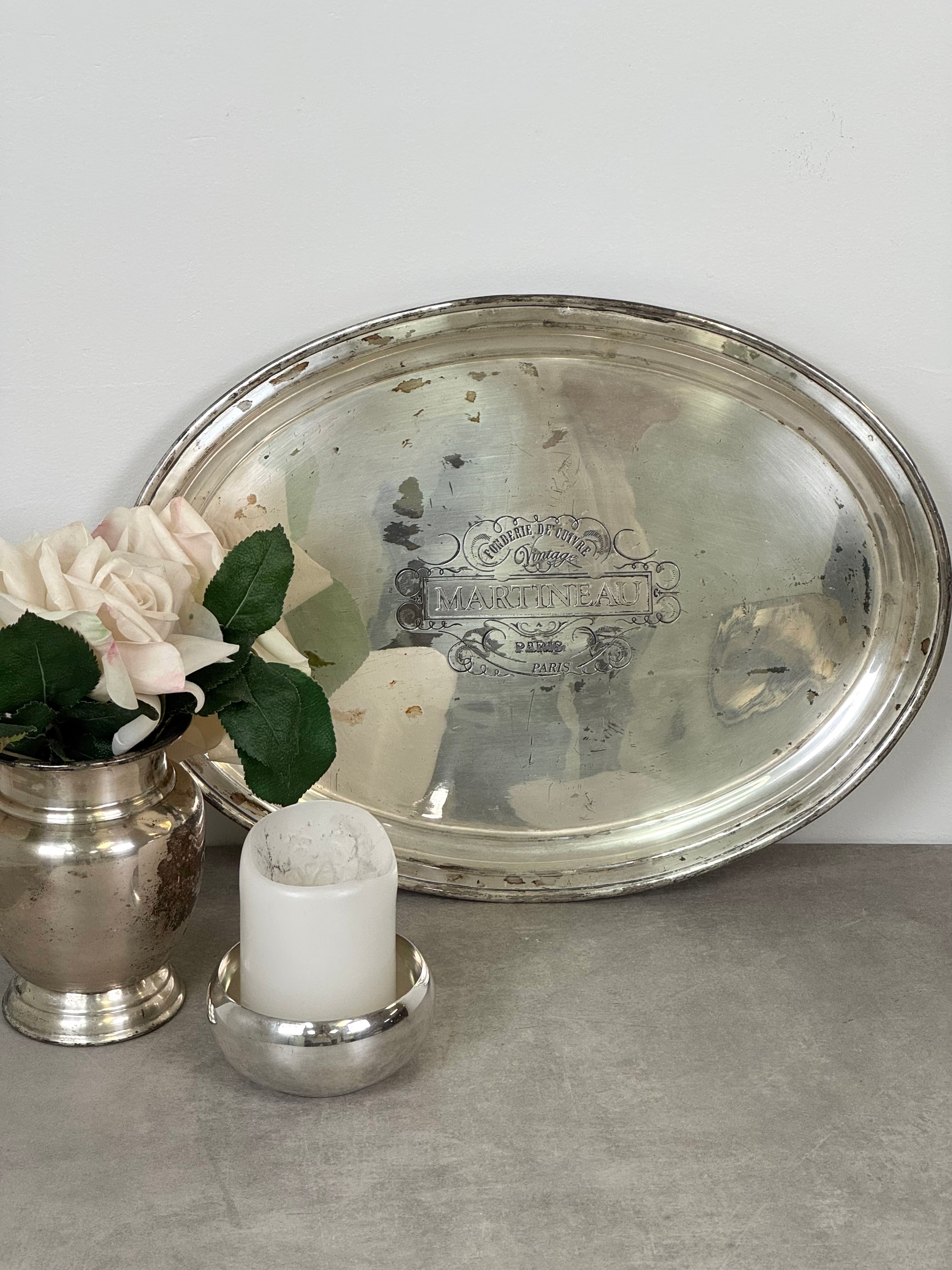 Martineau Aged Silver Tray