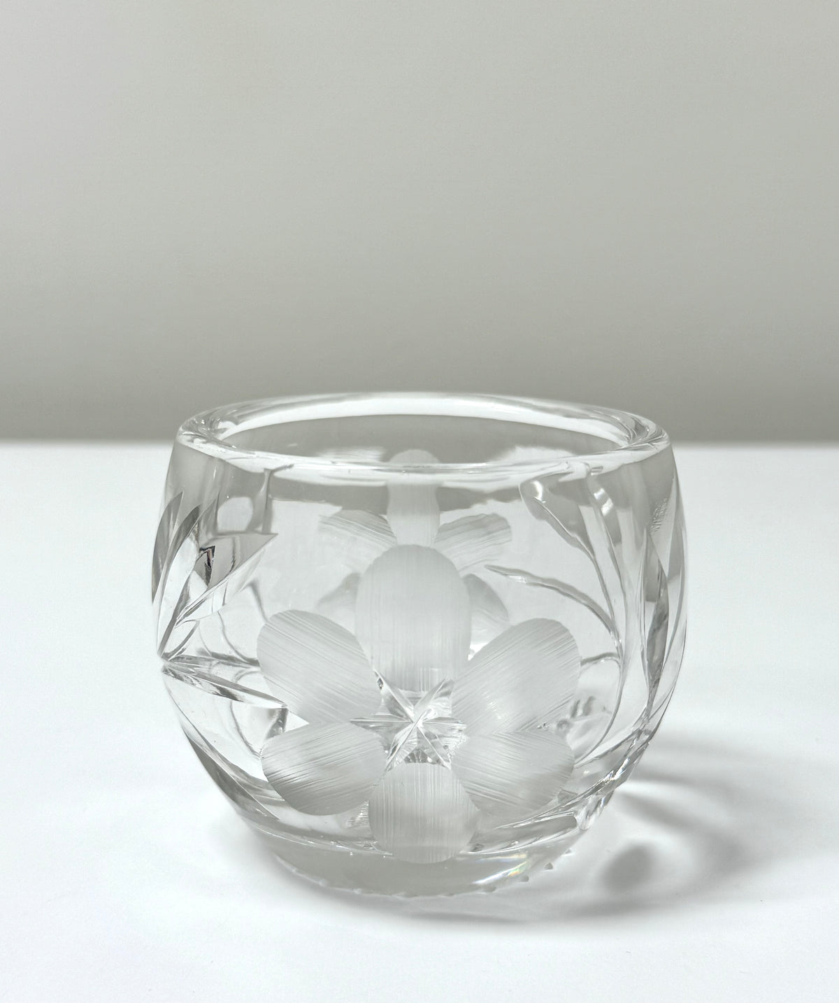 Vintage Cut Crystal Condiment Pot
