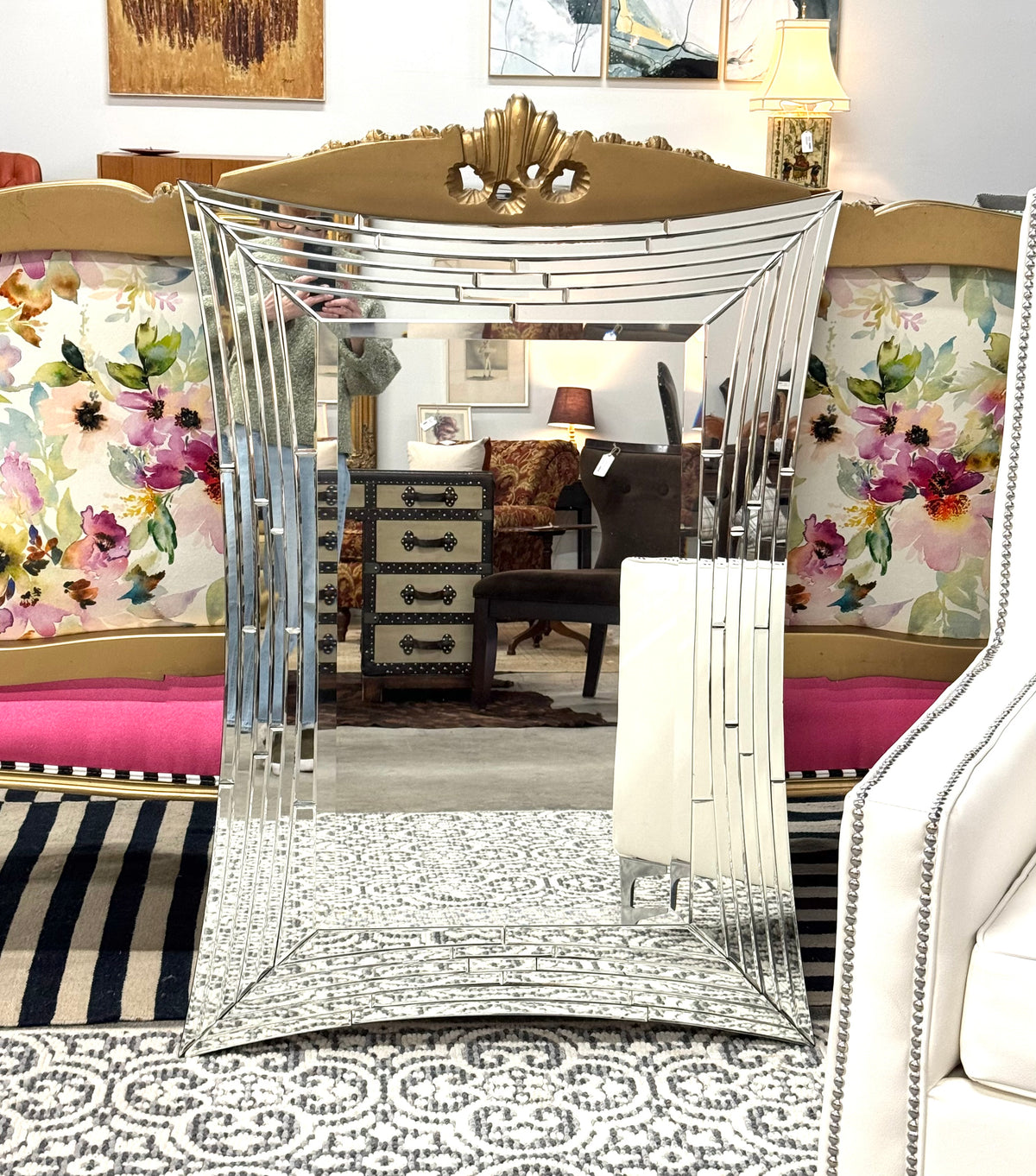 Art Deco Beveled Mirror