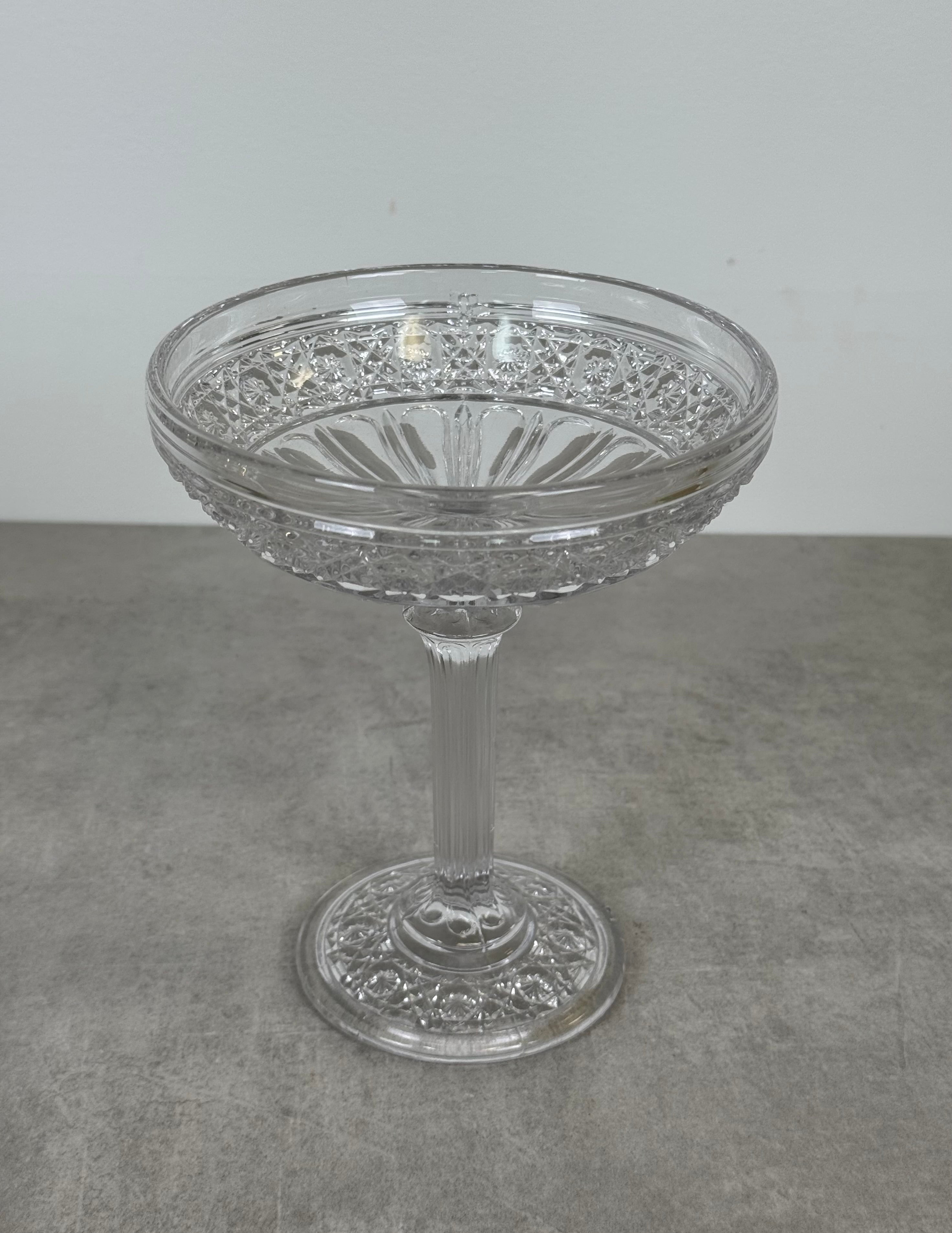 Cut Glass Compote