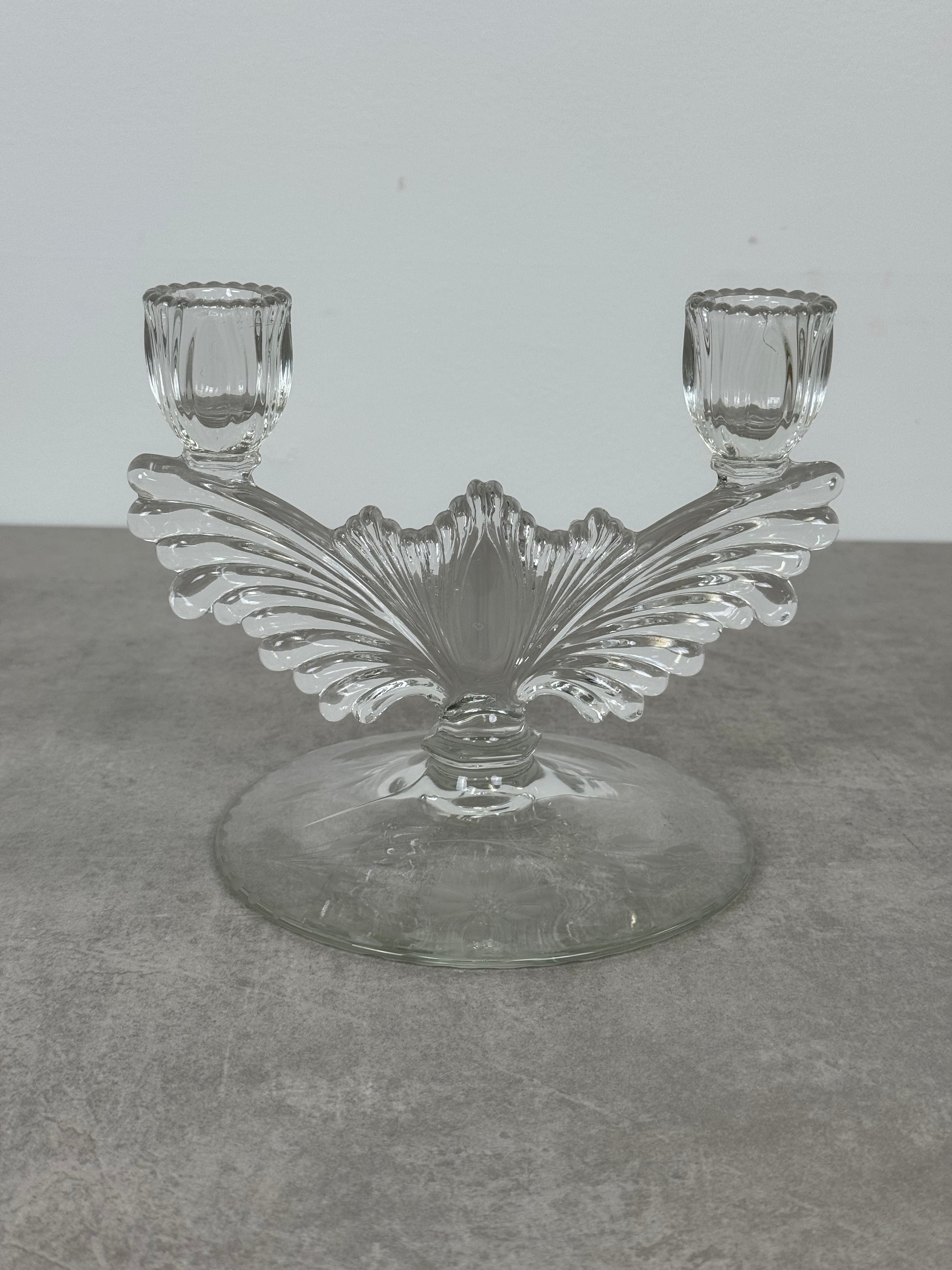 Tiffin Franciscan Glass Candle Holder