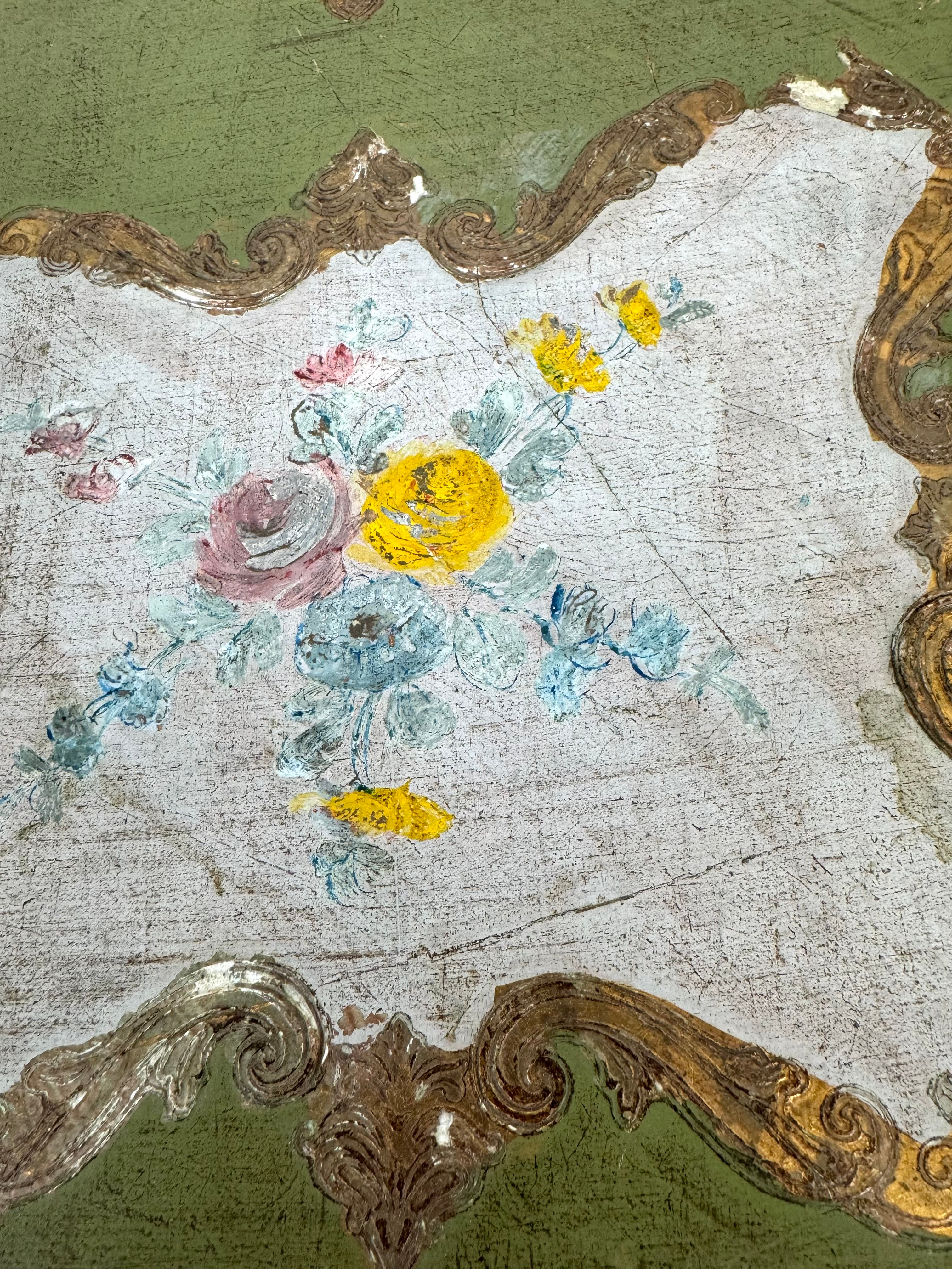 Vintage Florentine Hand-painted Tray