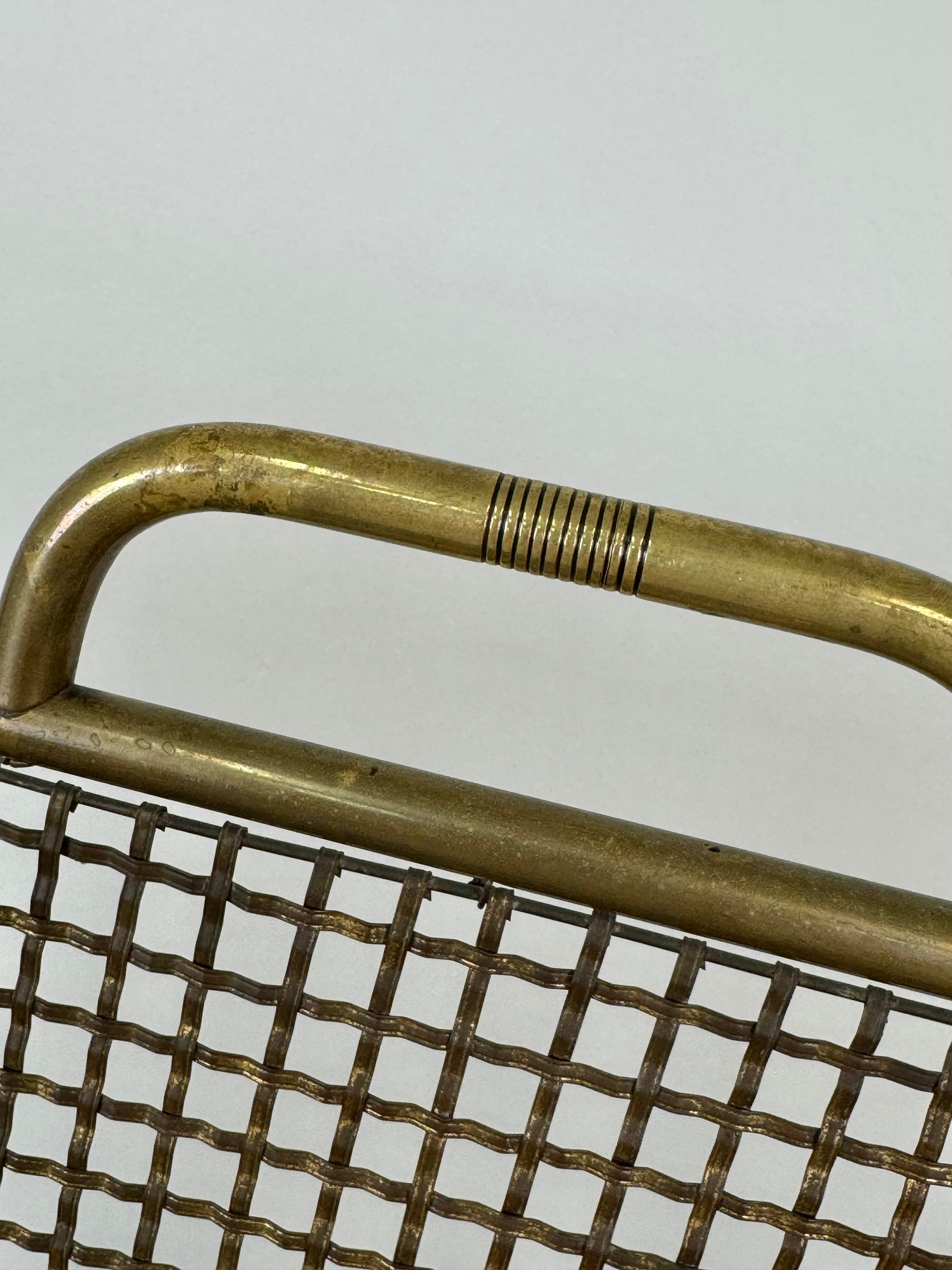 Vintage Brass Fire Screen