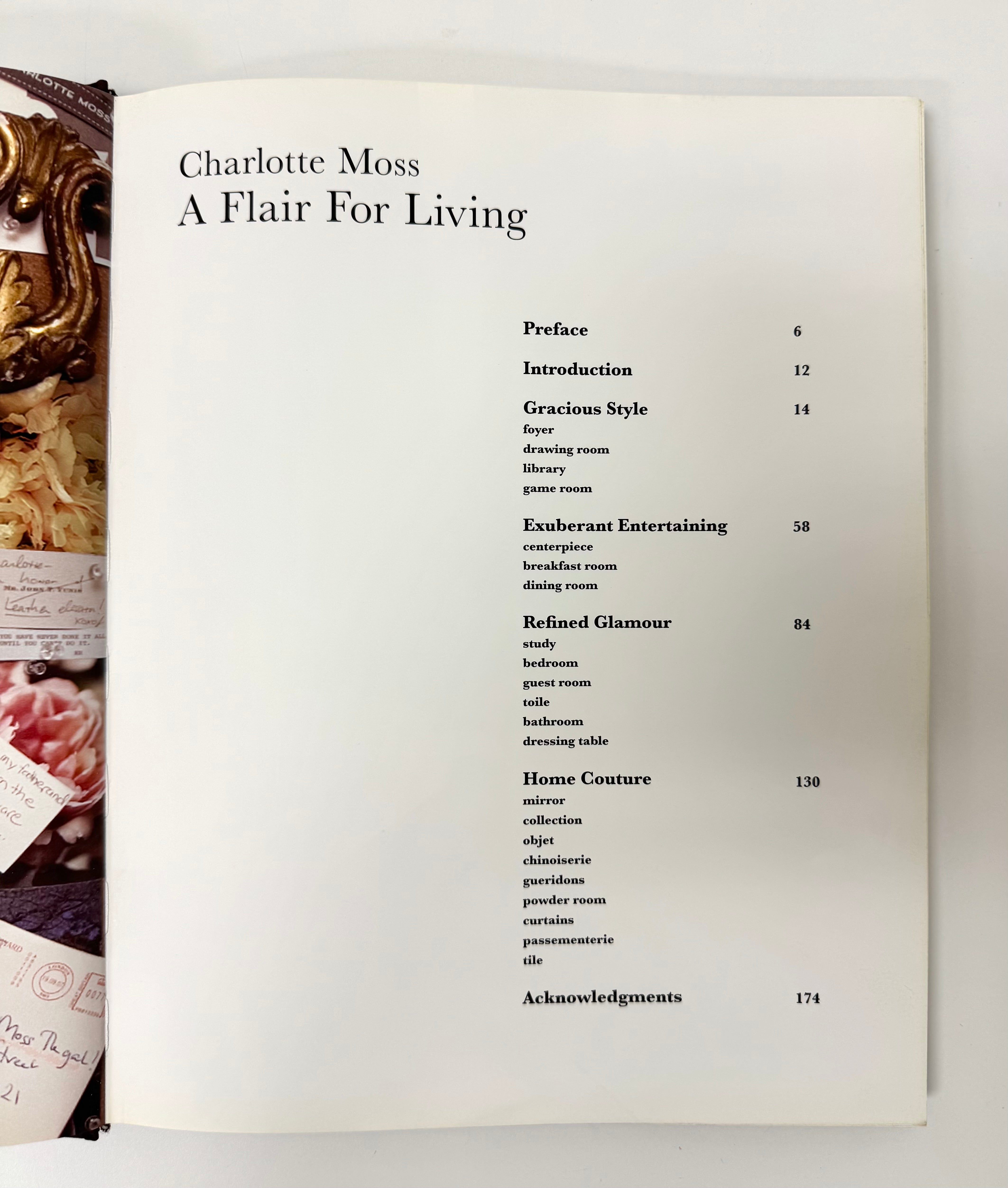 'Charlotte Moss - A Flair for Living' Hardcover