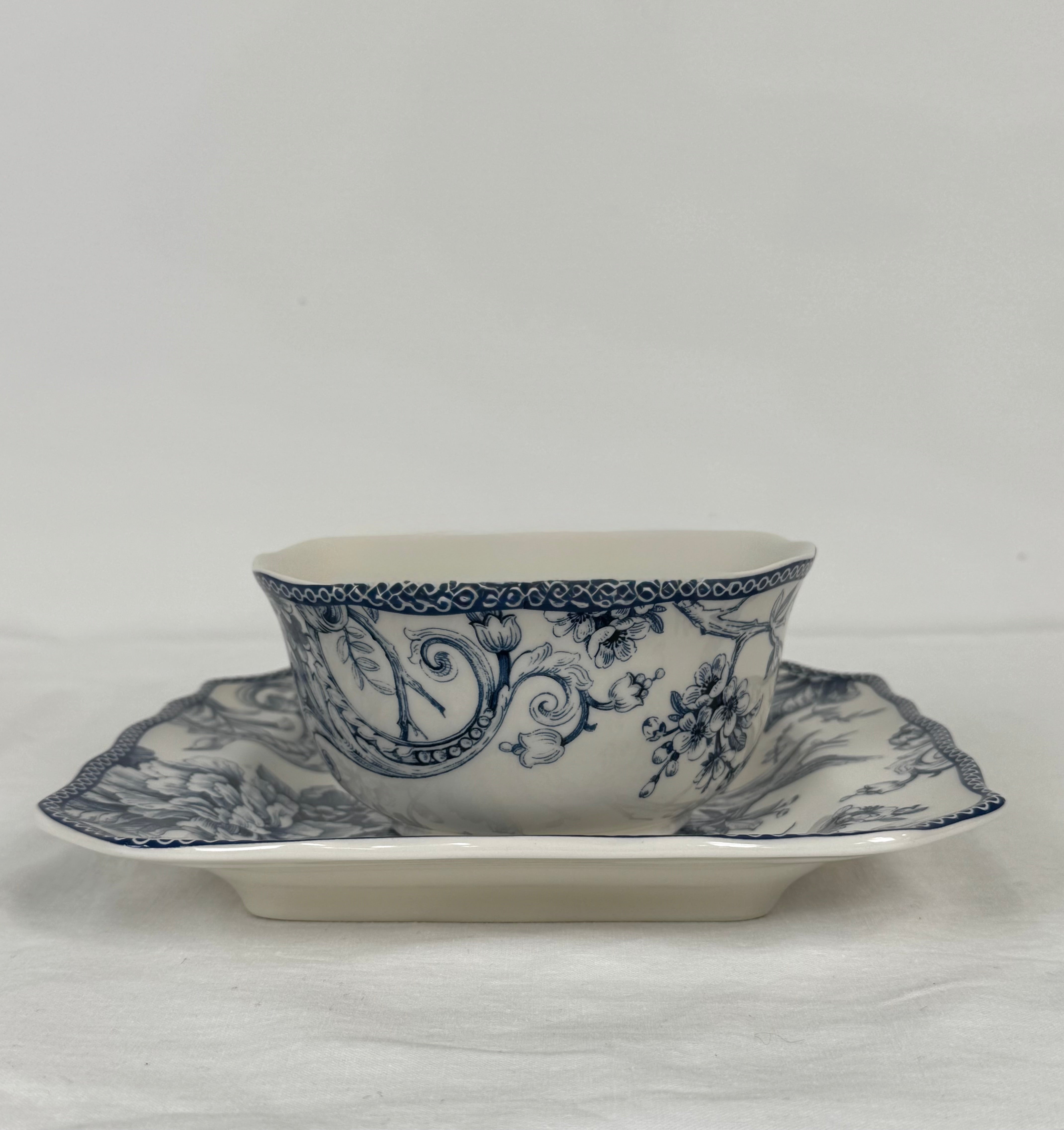 'Adelaide Blue' Bowl and Plate Set