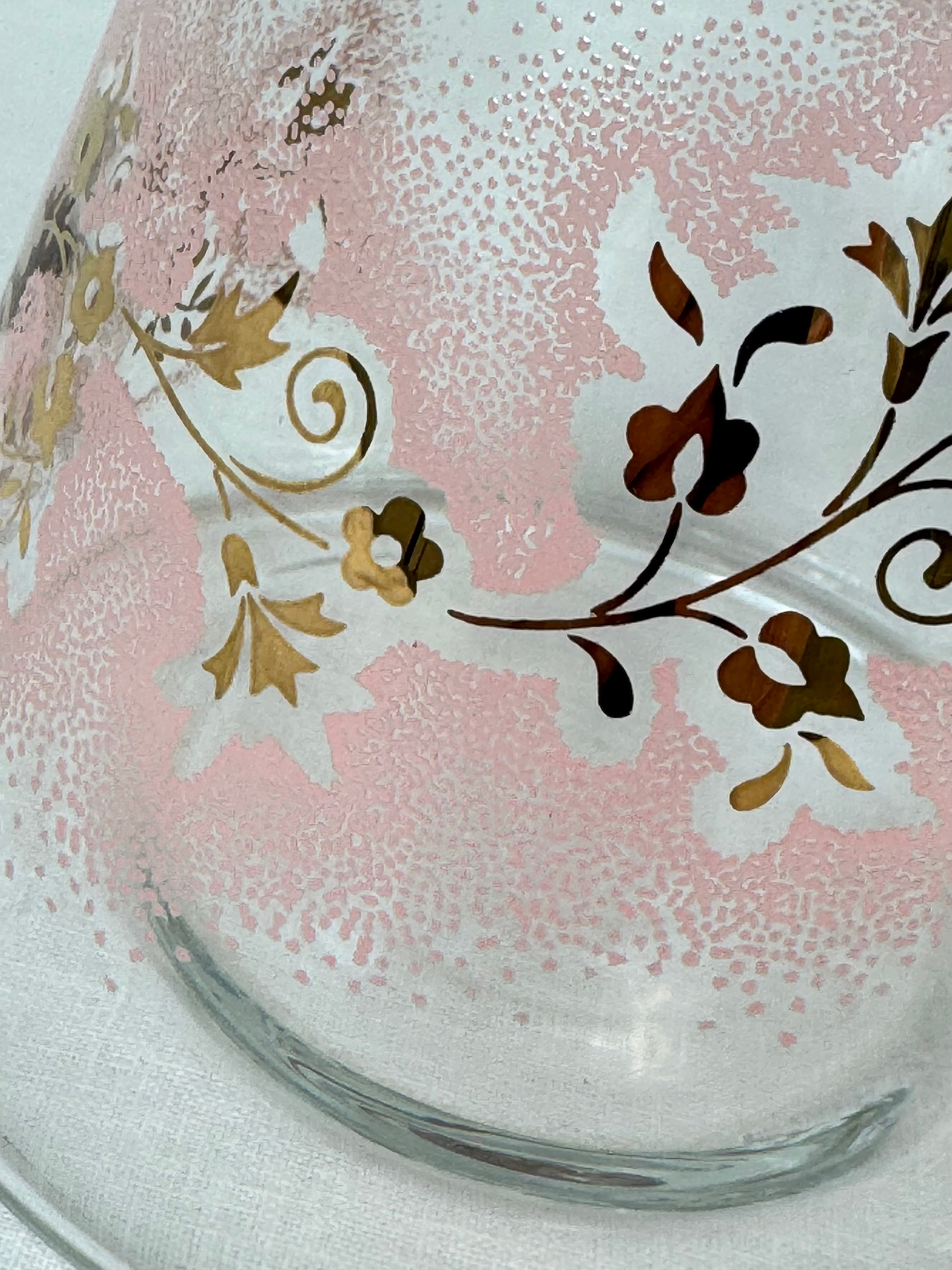 Vintage LIBBEY 'Duchess Pink' Drinkware Set