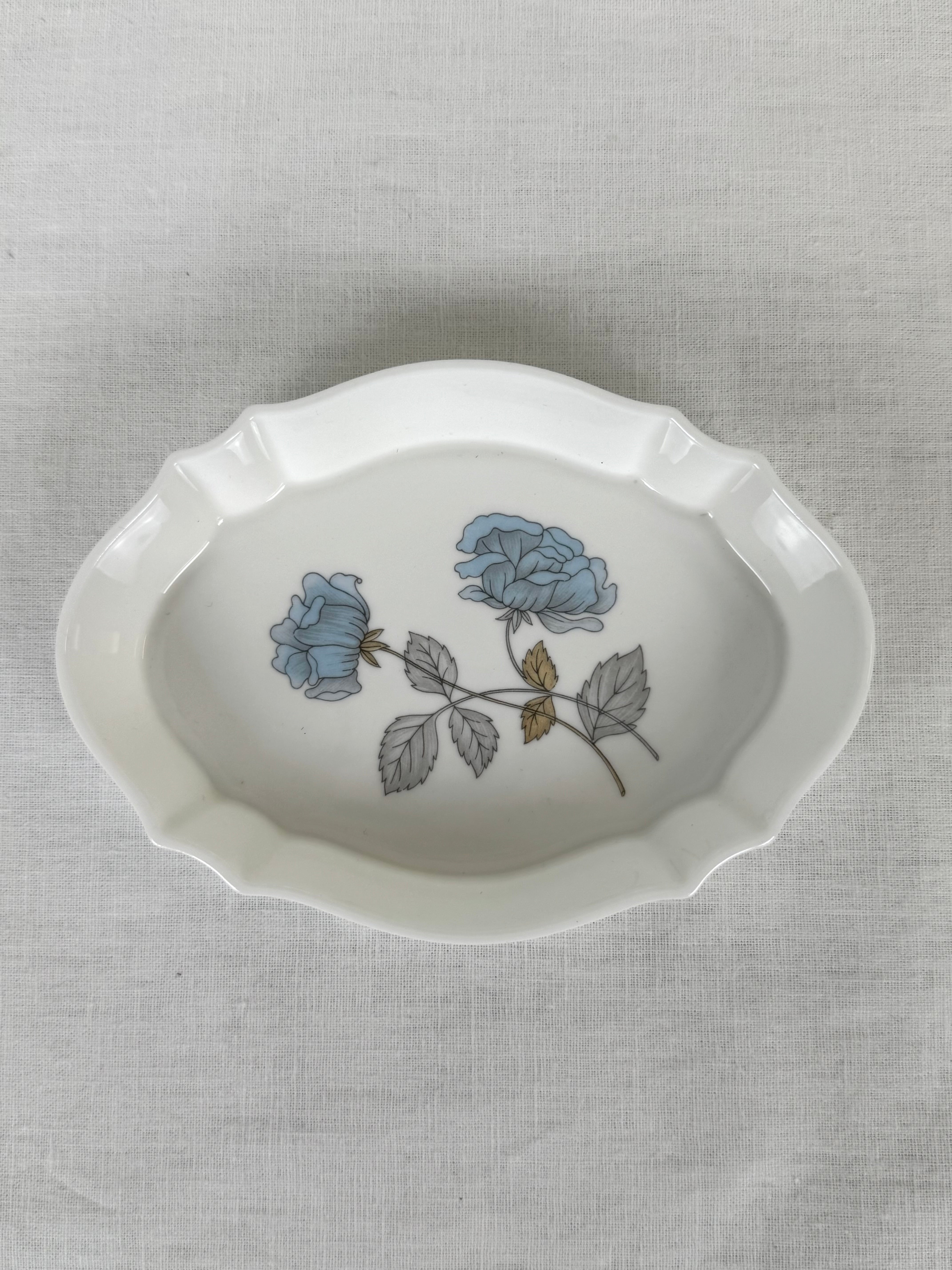 WEDGWOOD 'Ice Rose' Trinket Dish and Covered Box