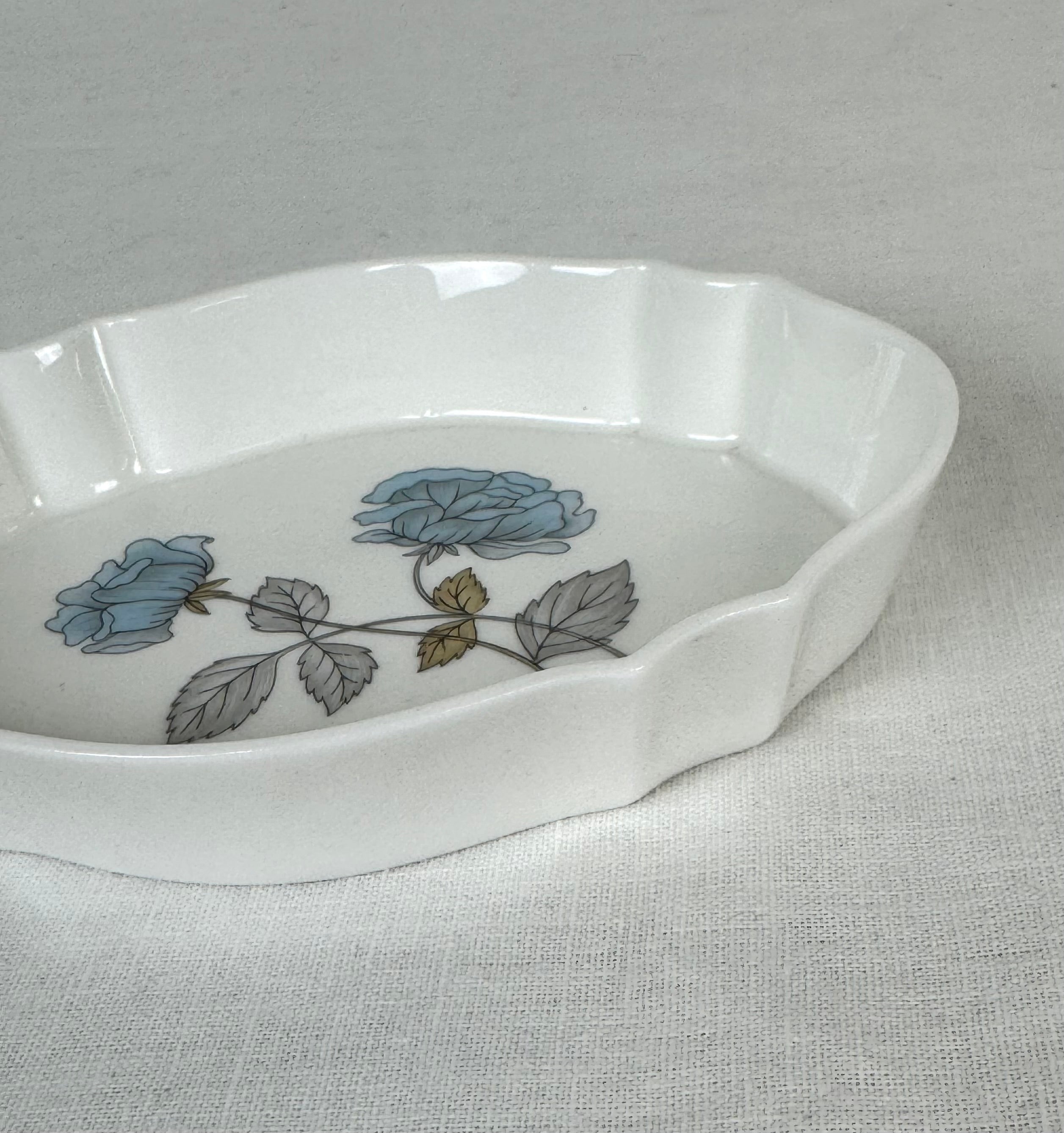WEDGWOOD 'Ice Rose' Trinket Dish and Covered Box