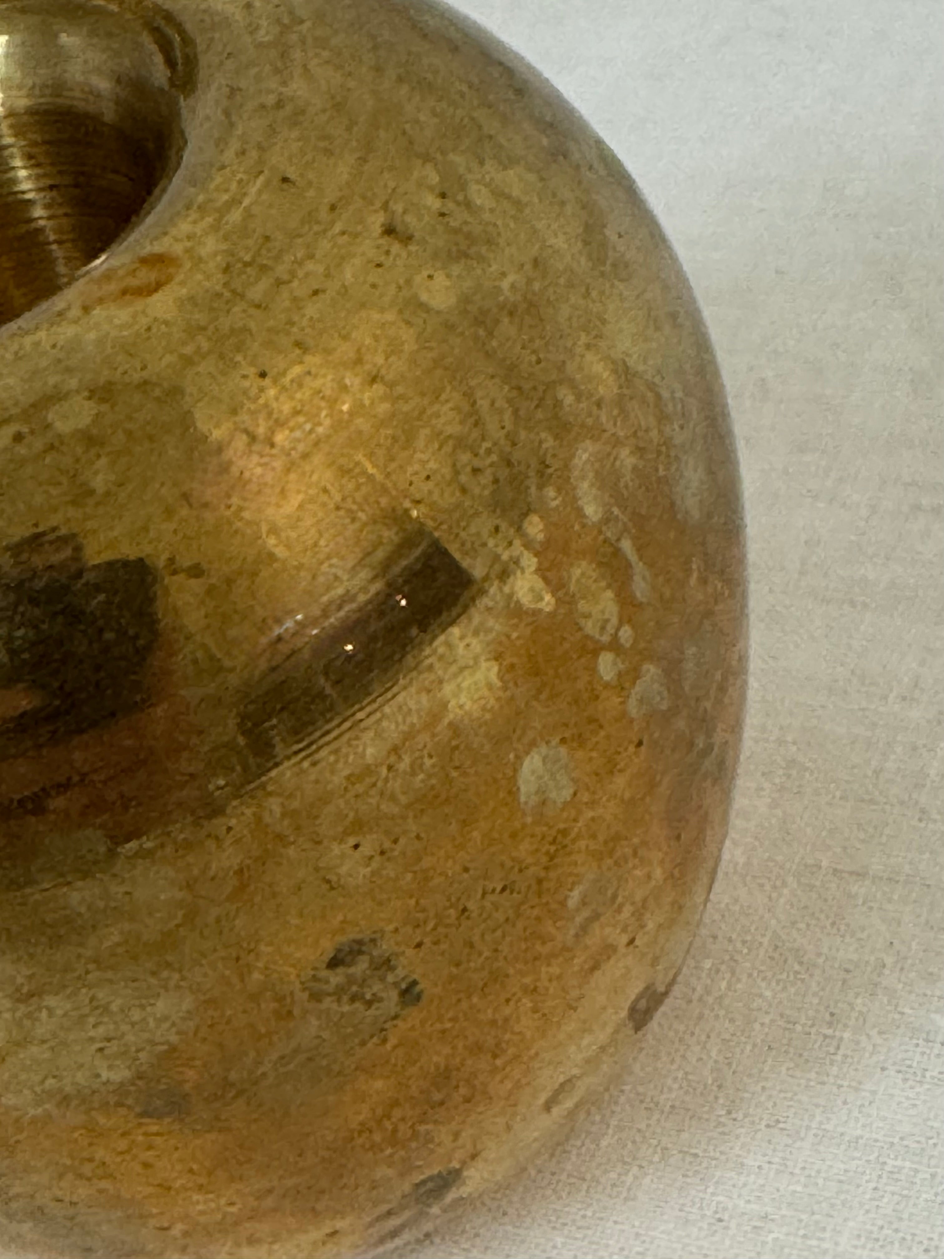 Solid Brass Apple