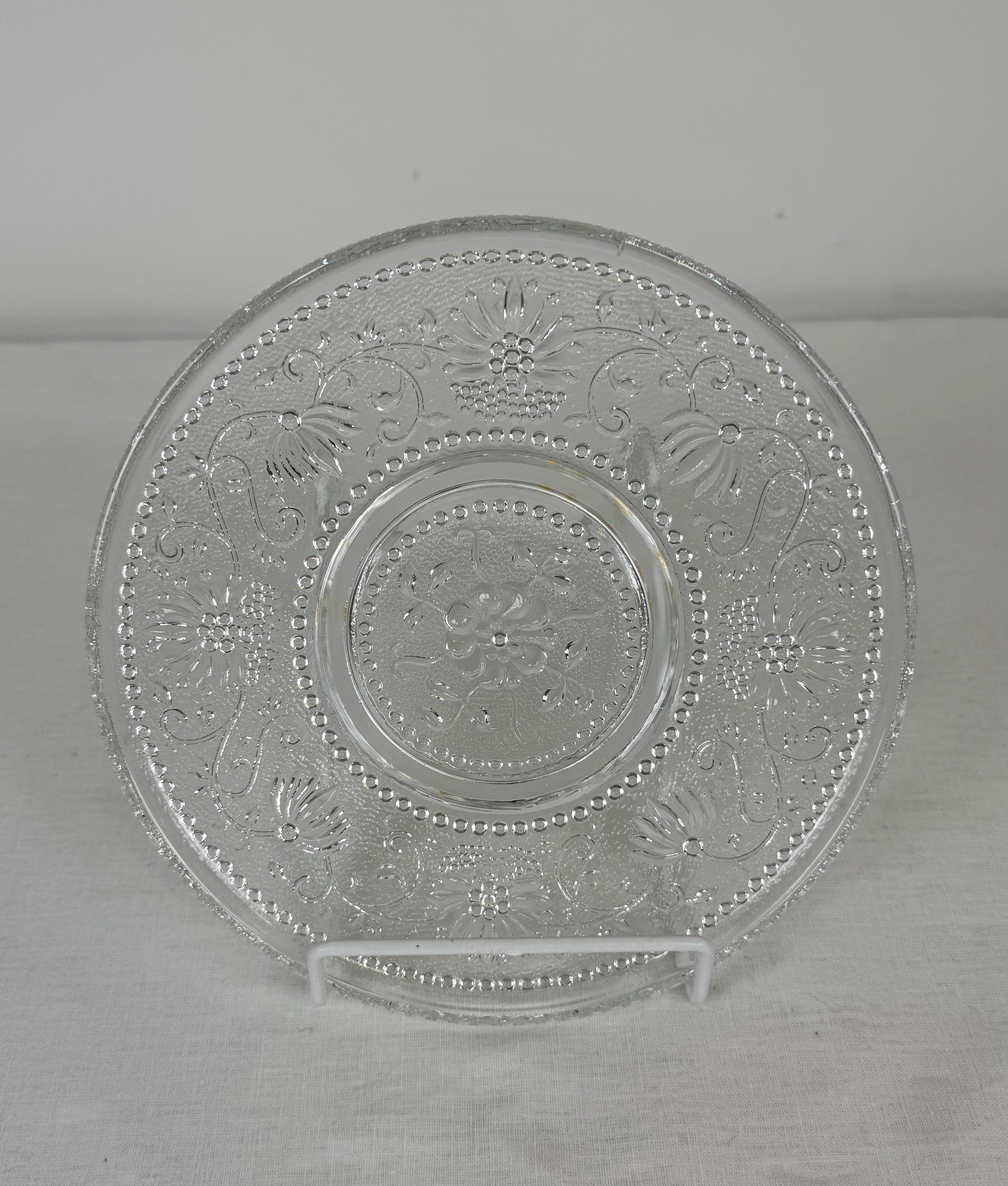 Vintage 'Blue Onion' 7" Glass Plate