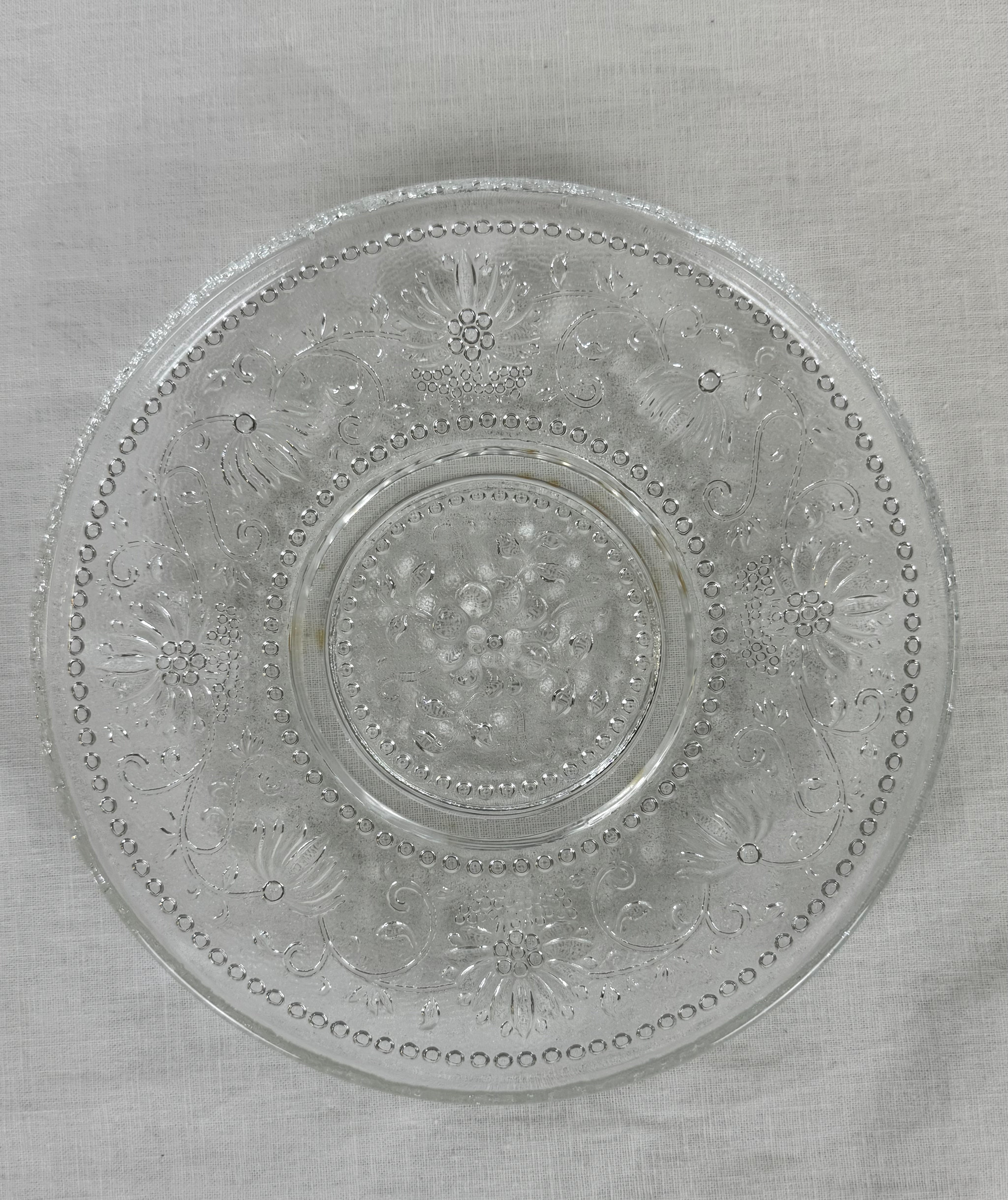 Vintage 'Blue Onion' 7" Glass Plate