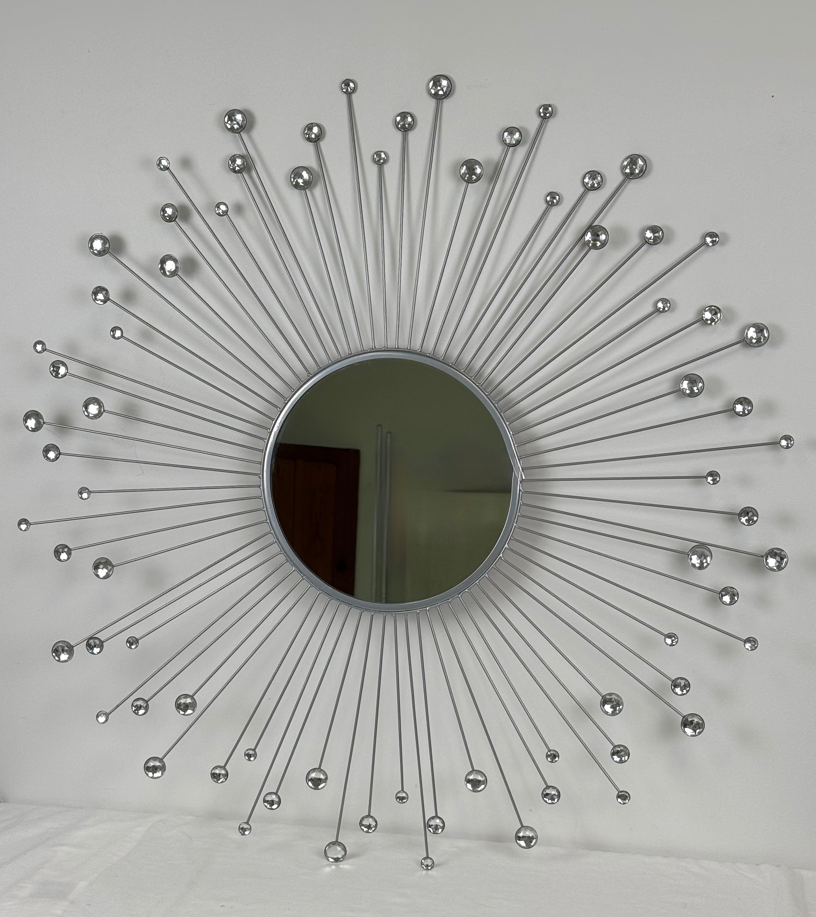 Silver Sunburst Mirror