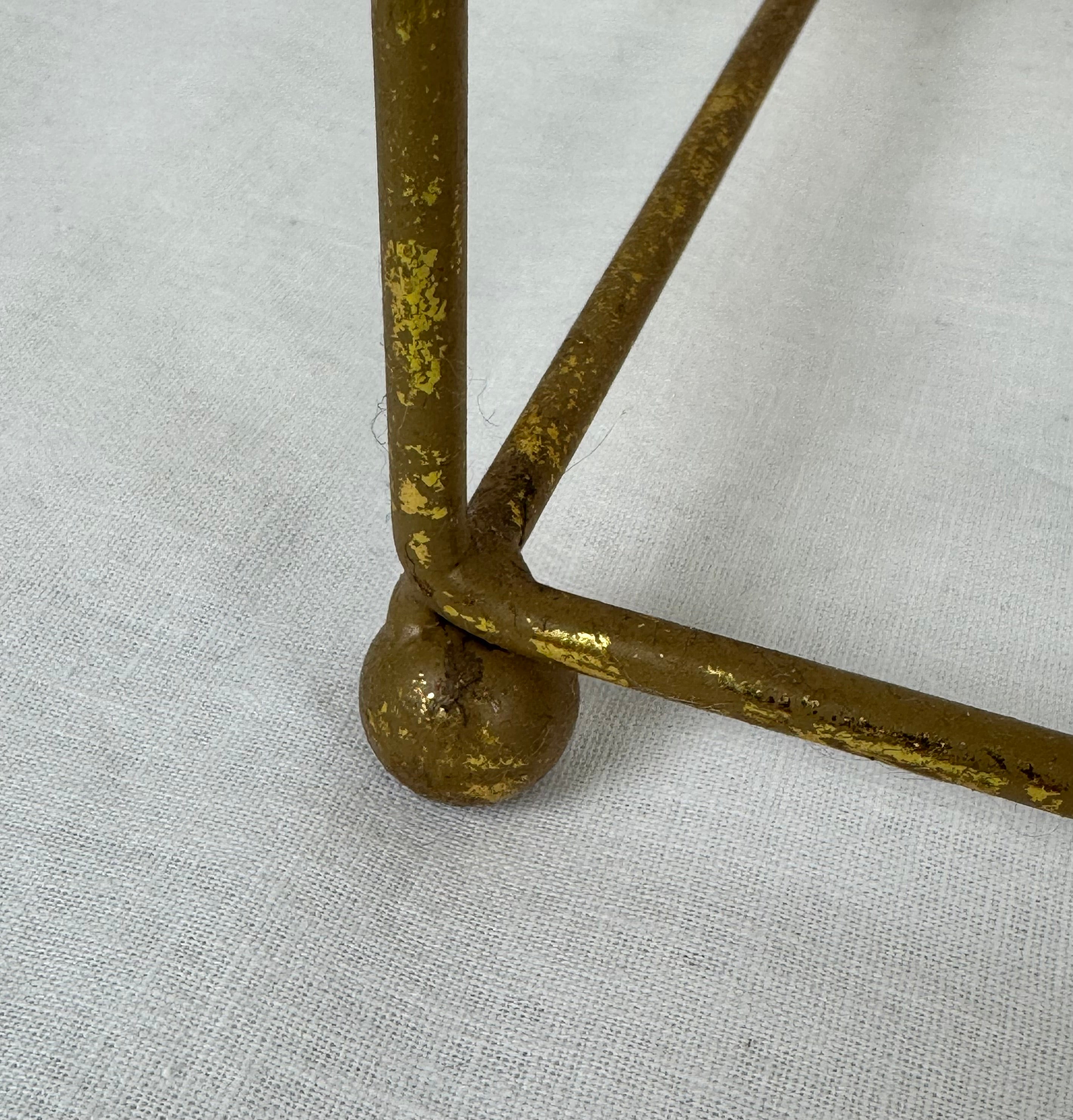 Worn Gold Quatrefoil Wine Rack