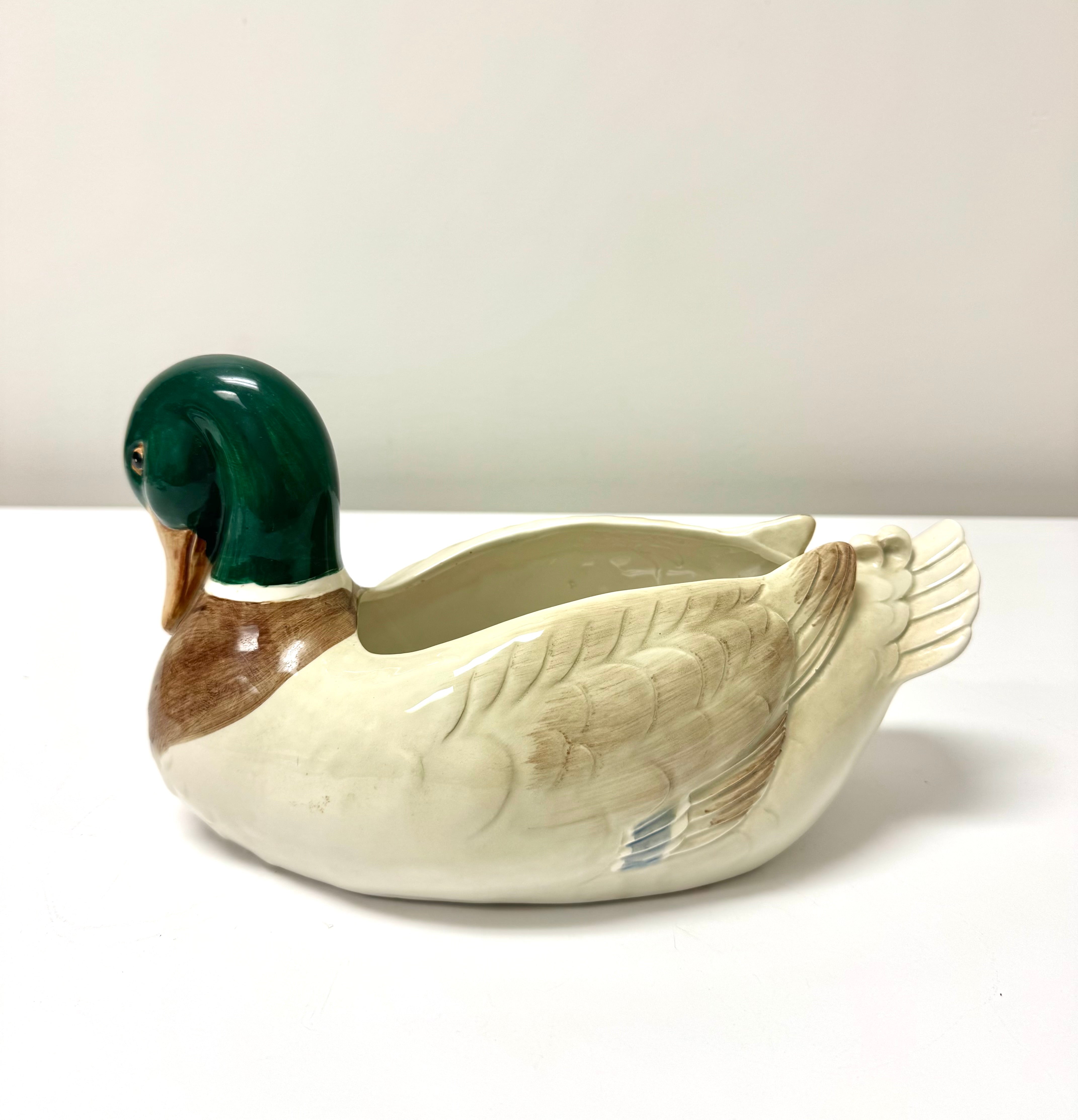 Vintage FITZ & FLOYD Mallard Planter