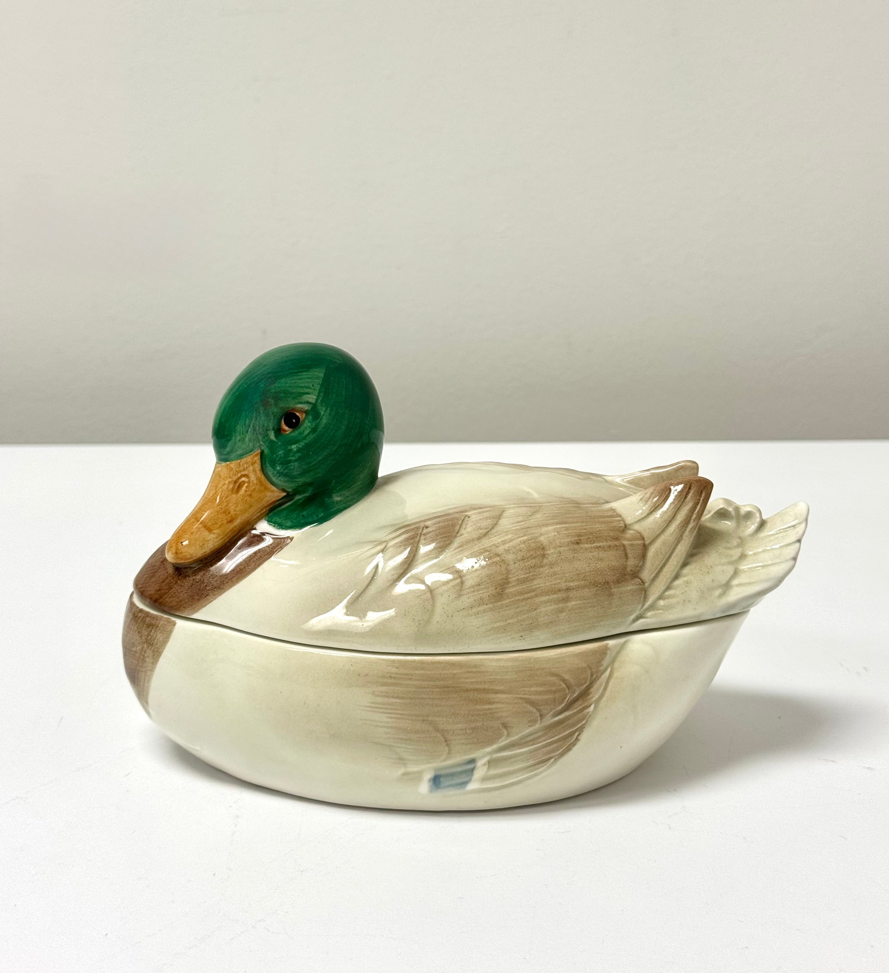 Vintage FITZ & FLOYD Mallard Covered Box
