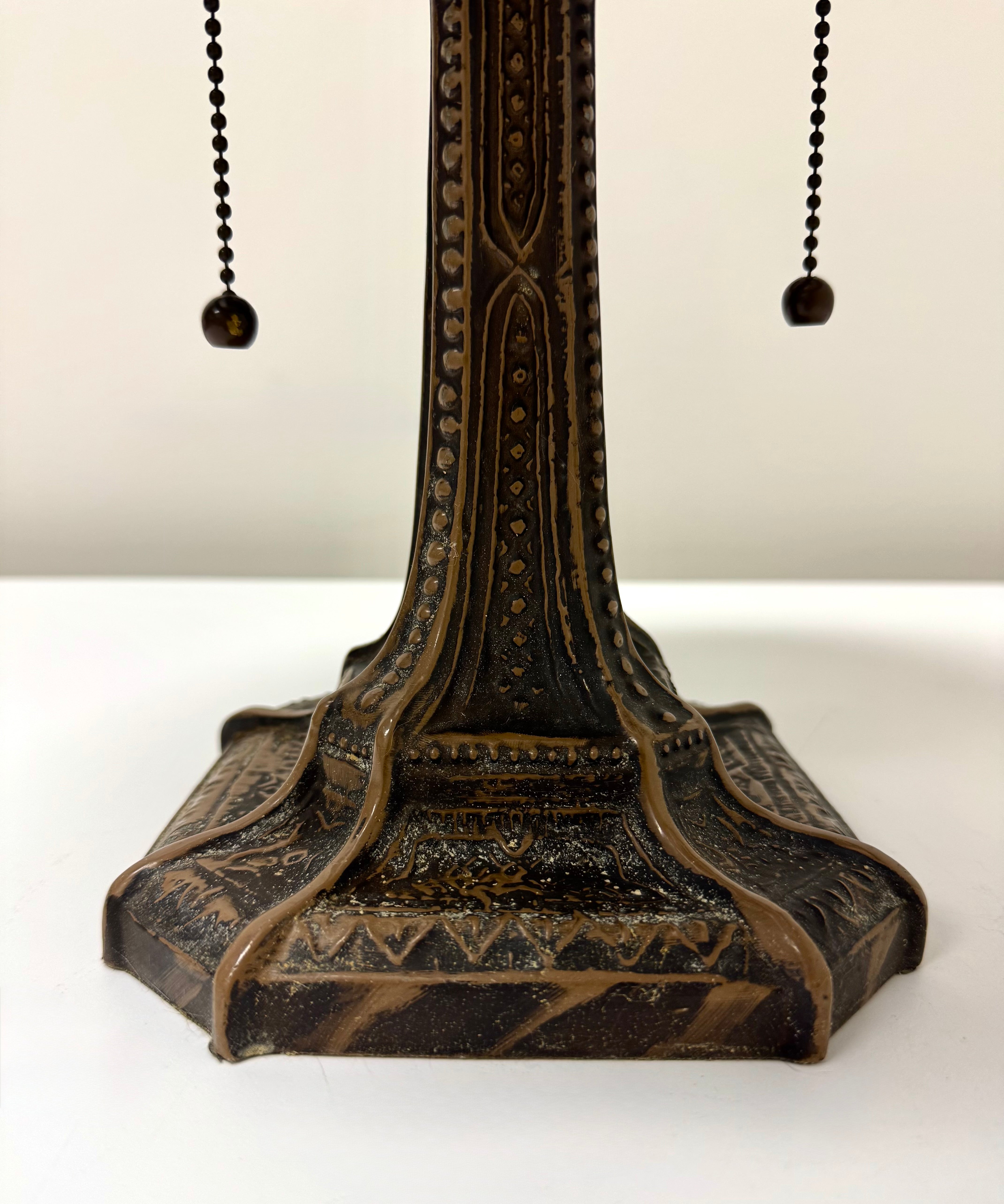Reverse-painted Glass Lighthouse Lamp