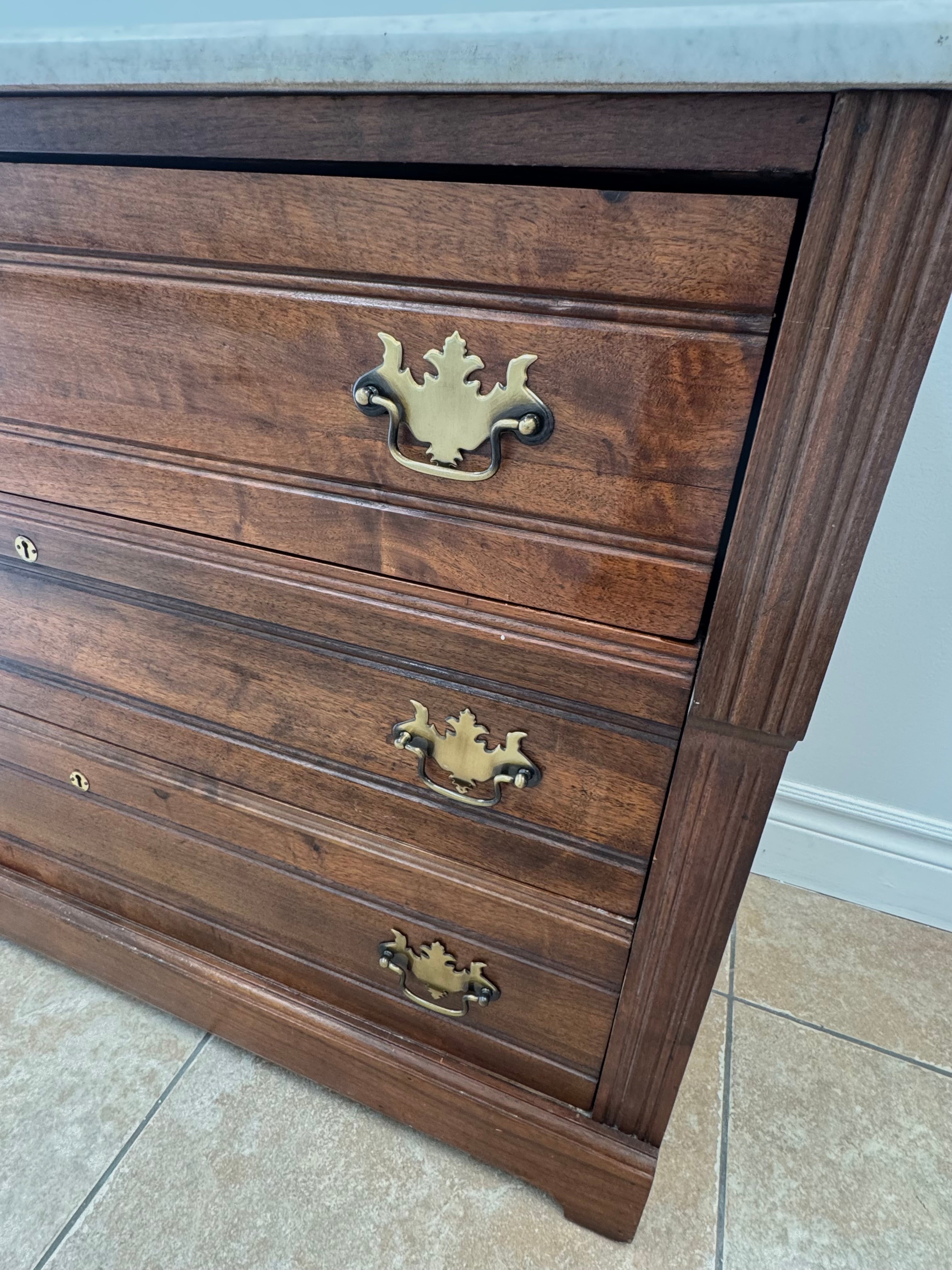 Antique Washstand with Marble Top