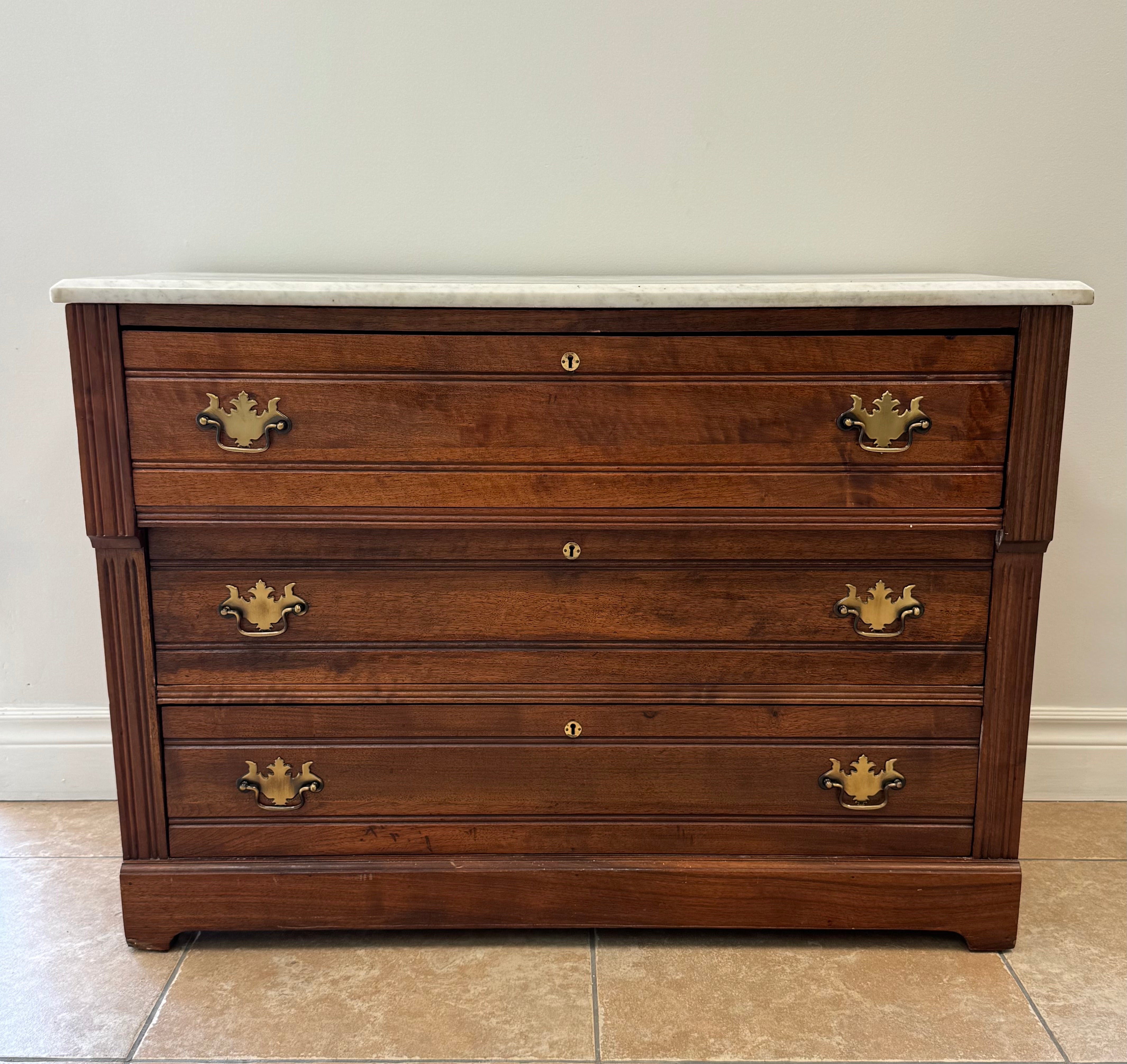 Antique Washstand with Marble Top