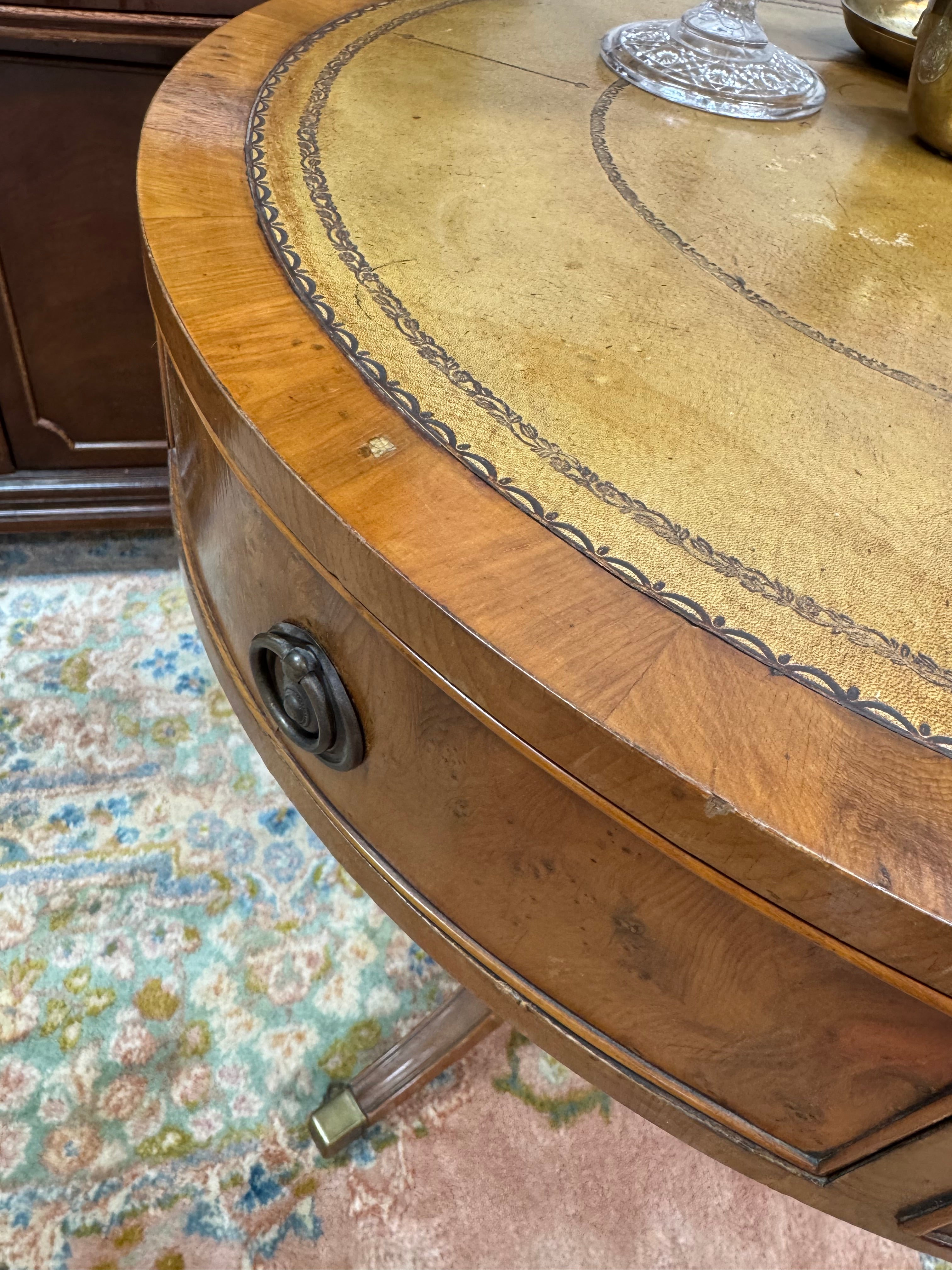 Duncan Phyfe Style Drum Table