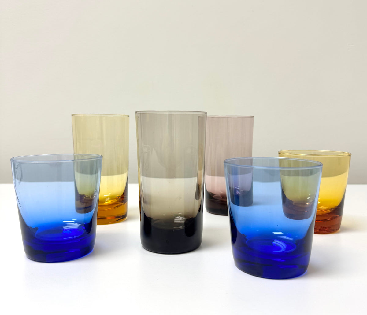 Multi-colour Glasses Set of 6