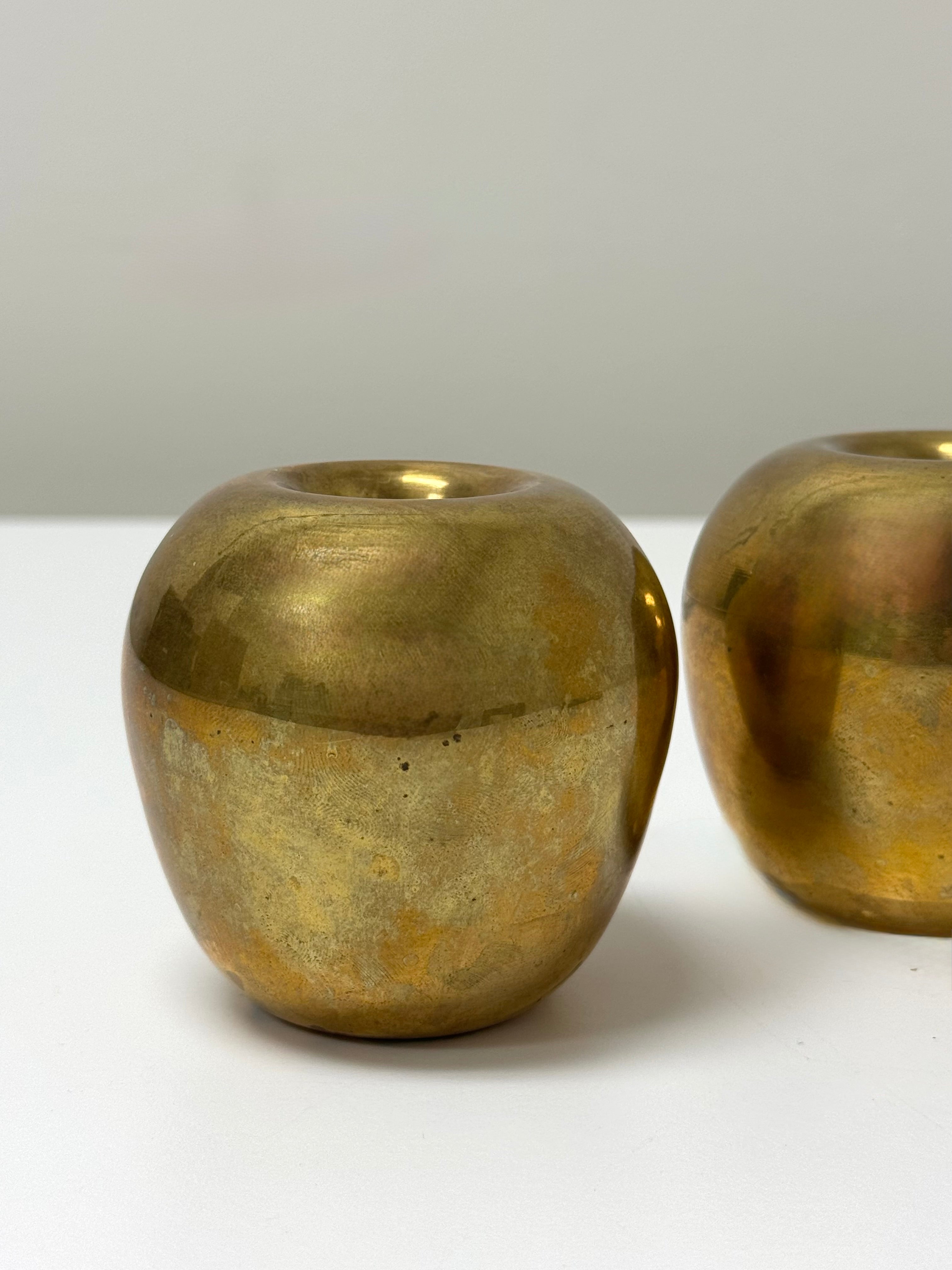 Brass Apples Set of 2