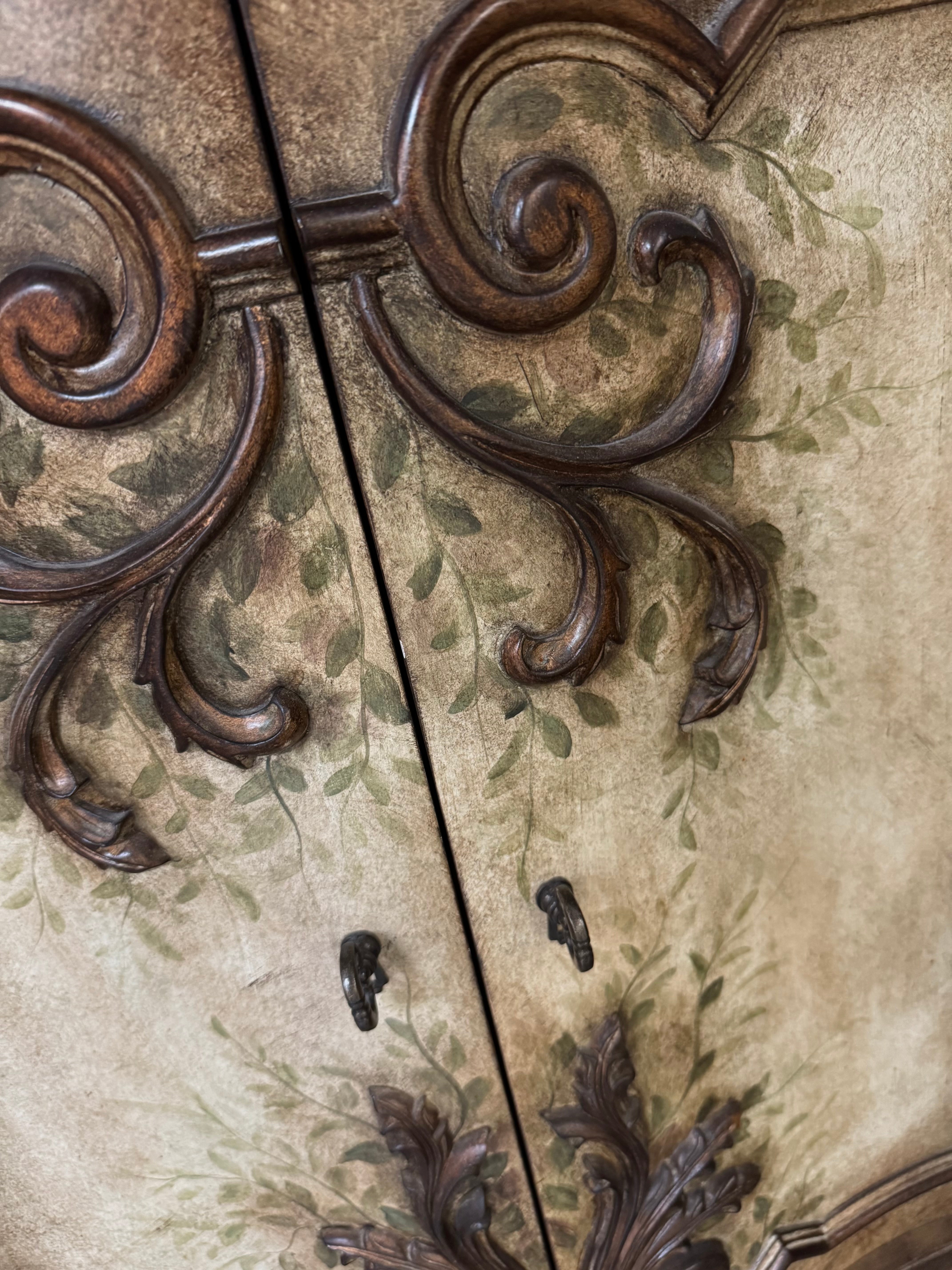 French Style Demi-lune Hall Console